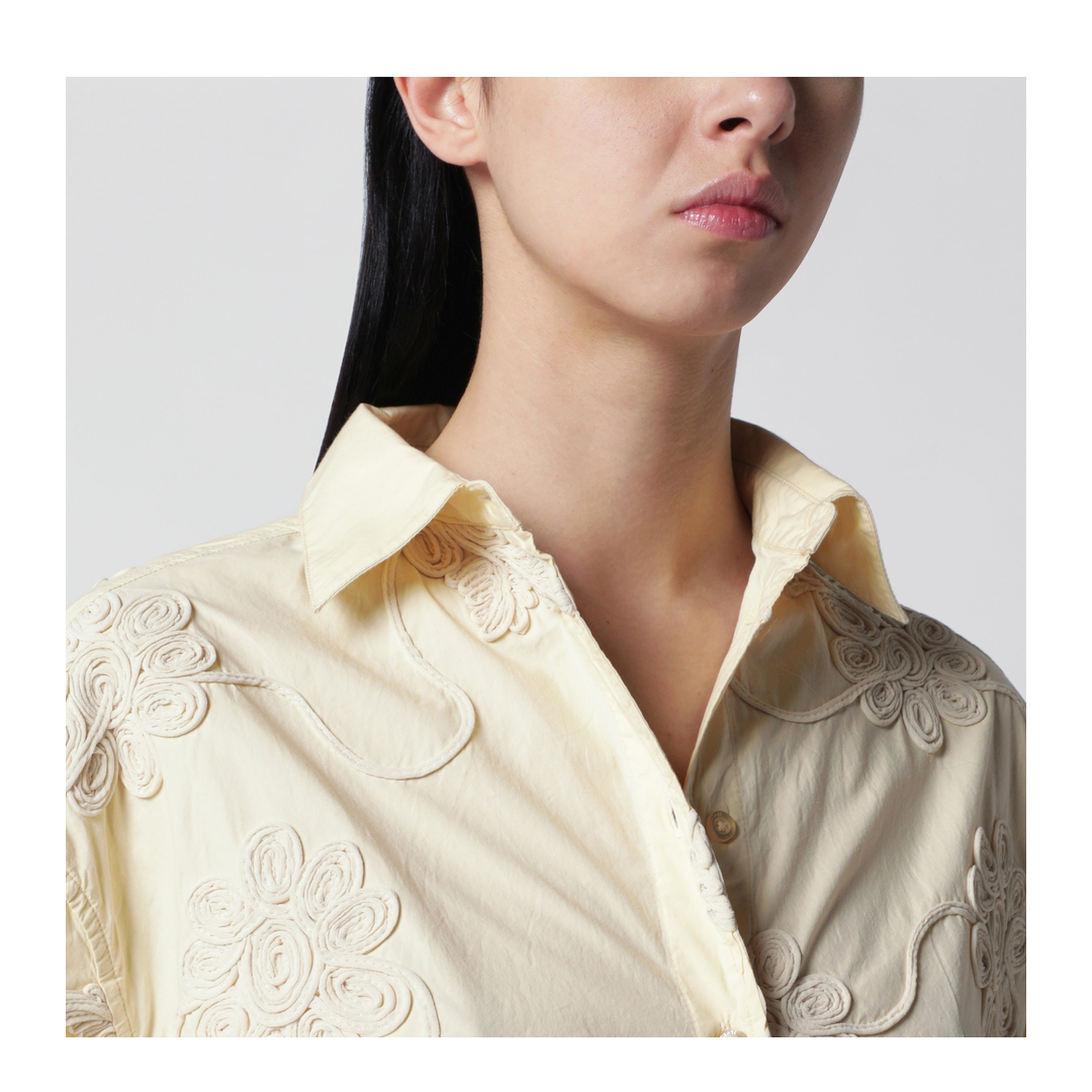 Oversized Shirt Flower in Organic Cotton - Image 2