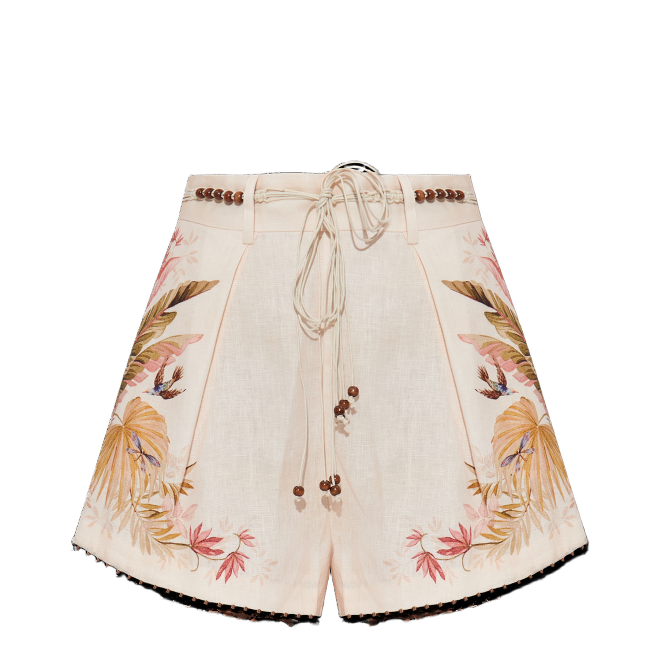 Floral Motif Shorts - Image 1