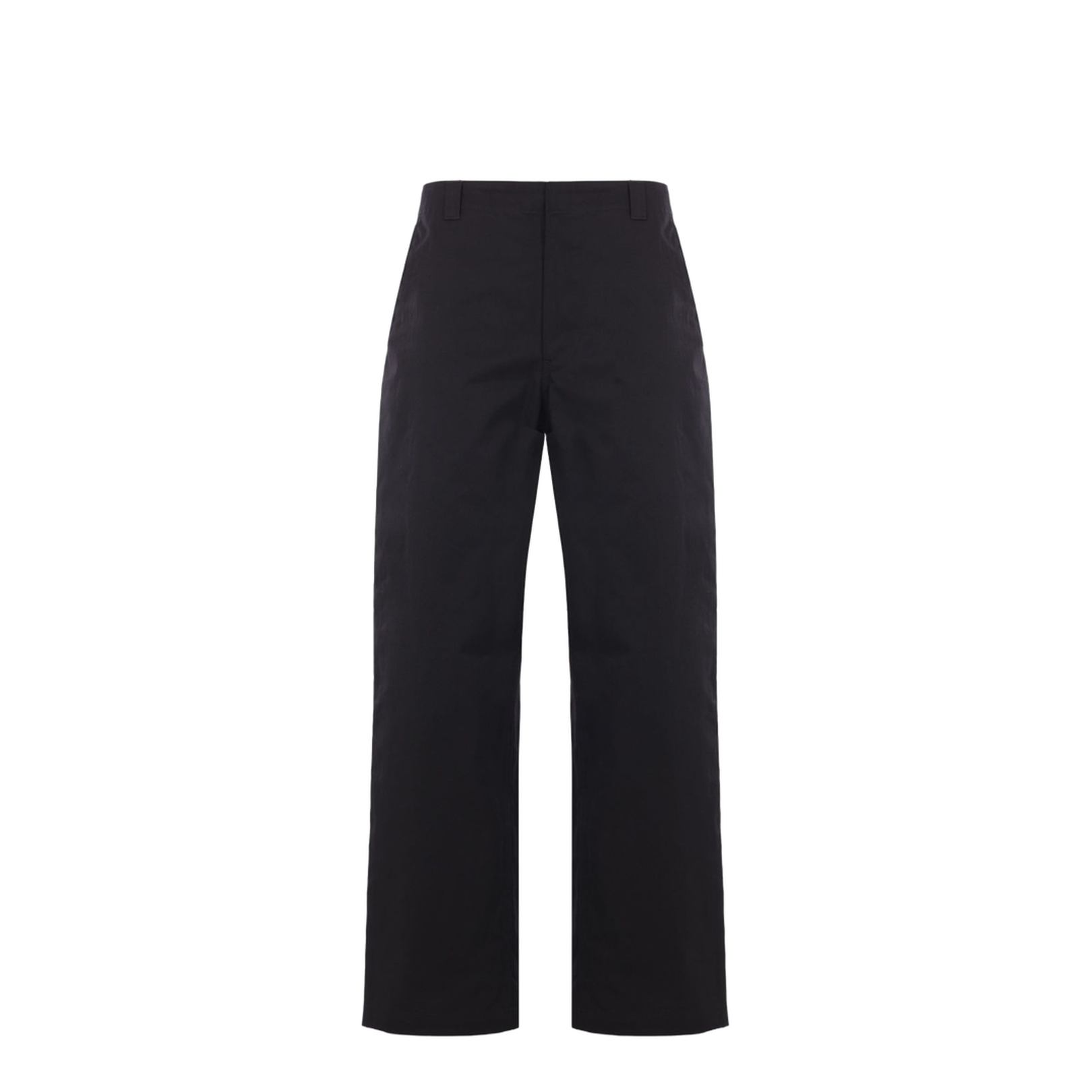 Cotton Twill Pant with Web Detail in Black - Image 1