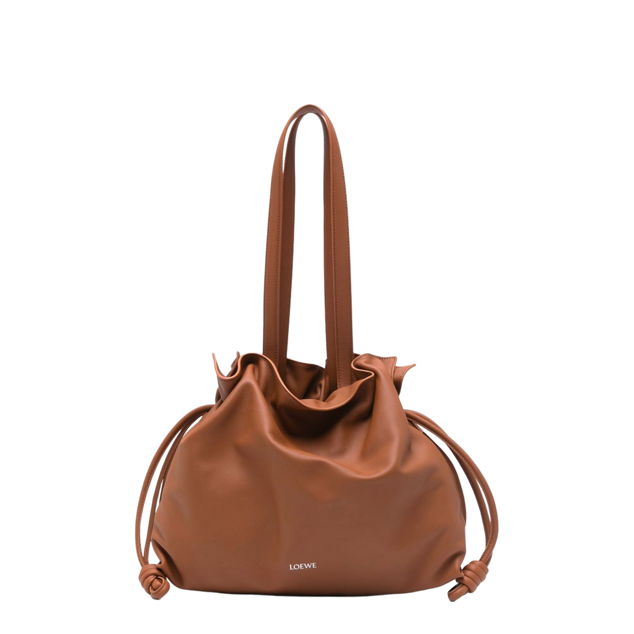 Flamenco Large Nappa Calfskin Clutch - Squirrel - Image 1