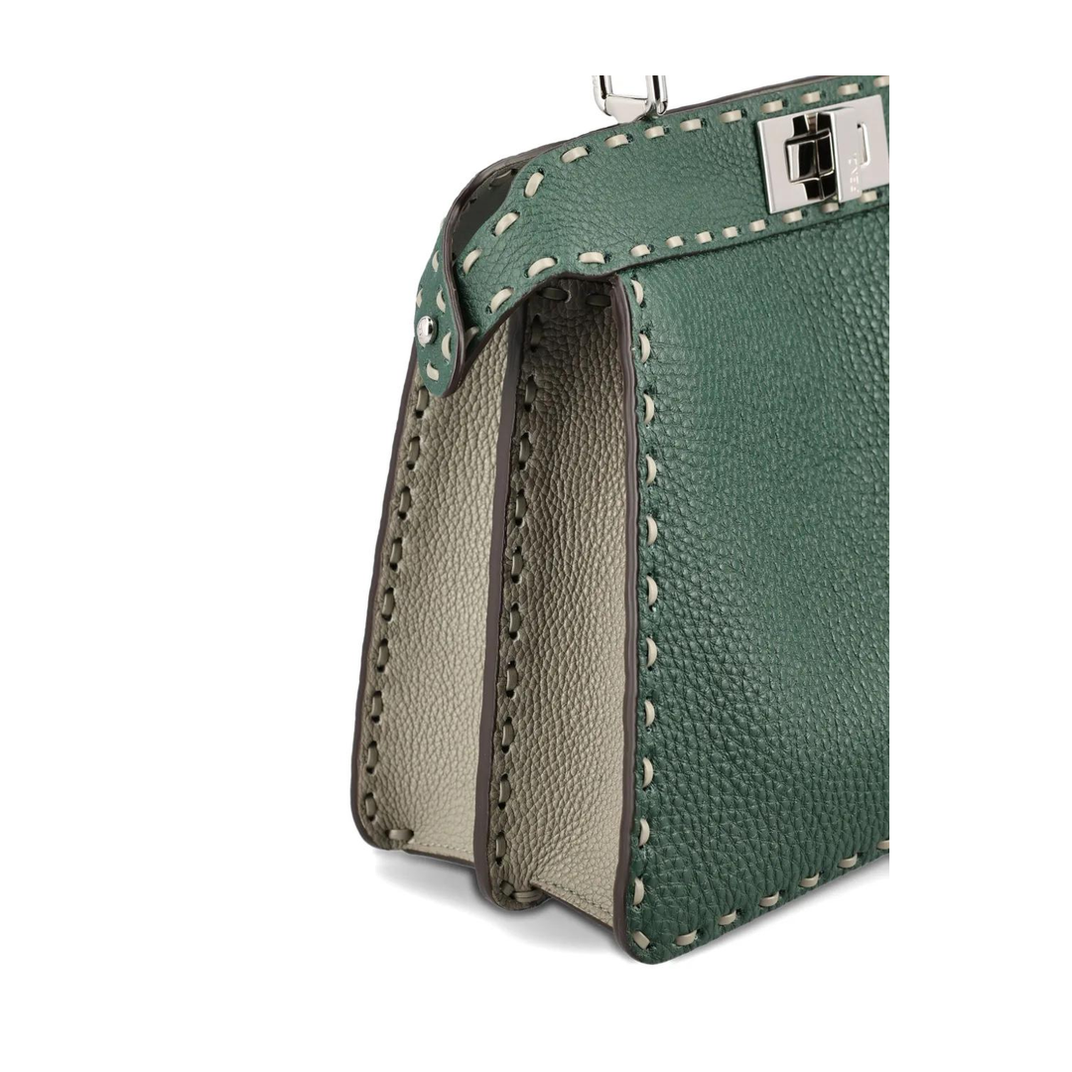 Small Peekaboo Iseeu Tote Bag In Green - Image 3