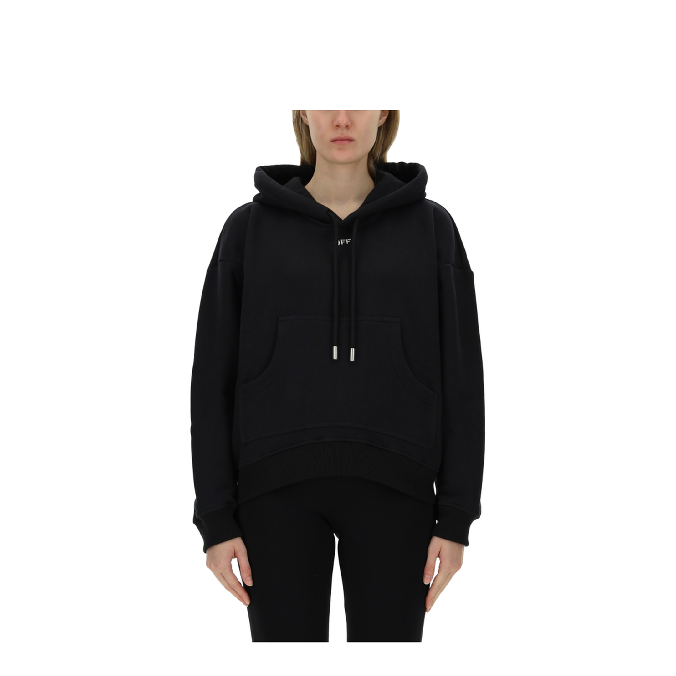 Stamp Round Over Hoodie Black - Image 1