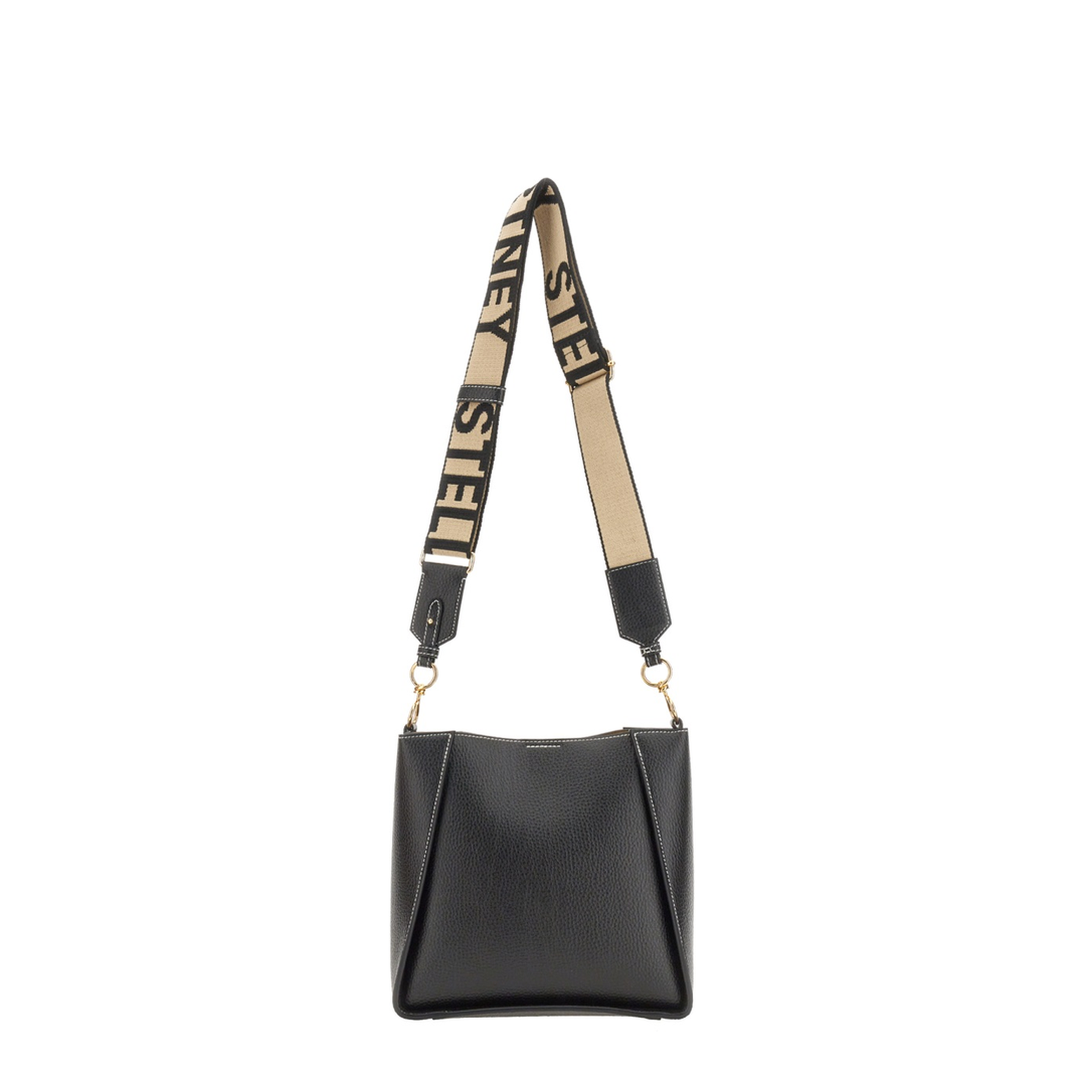 Eco Leather Shoulder Bag - Black - Image 4