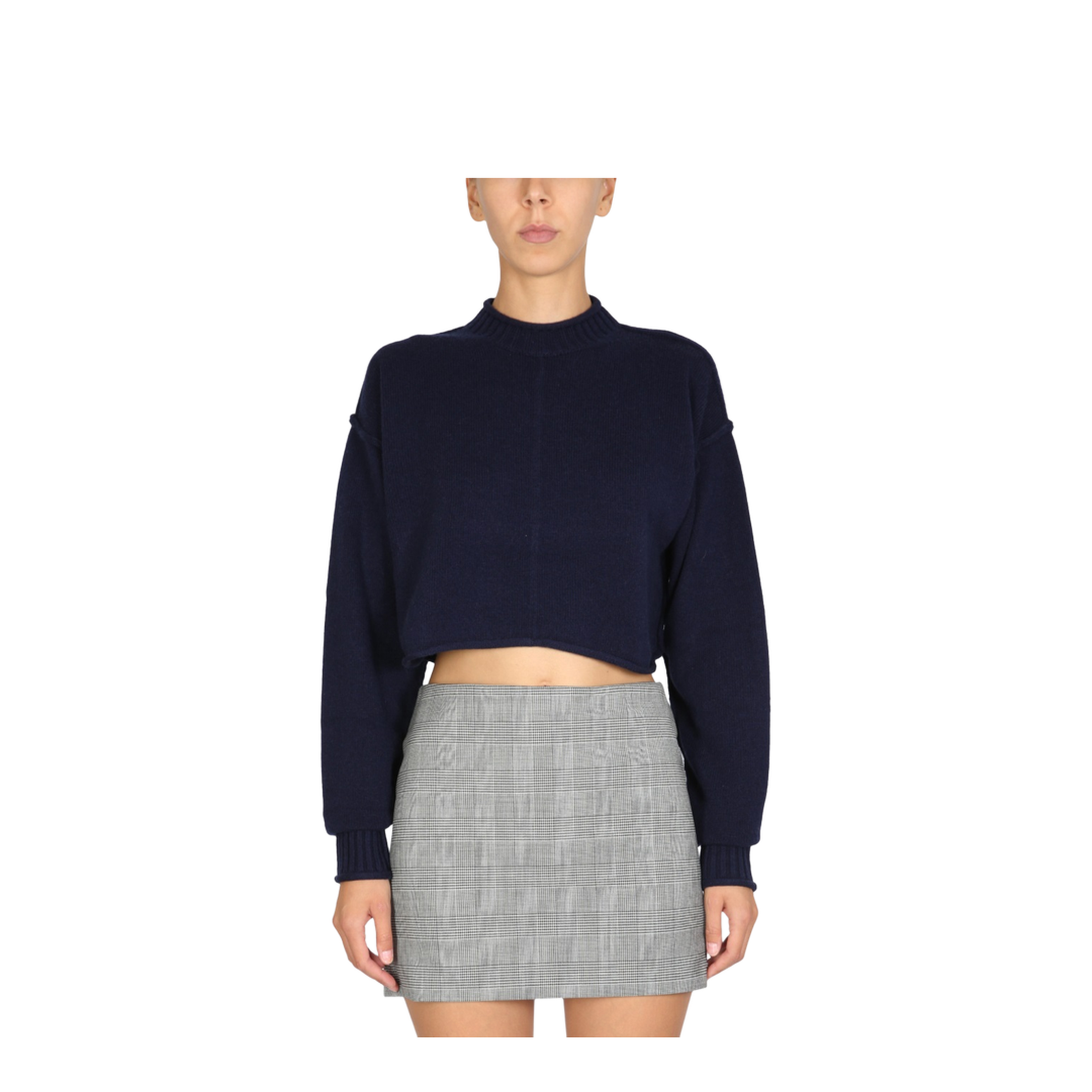 Wool and Cashmere Crew Neck Sweater - Image 1