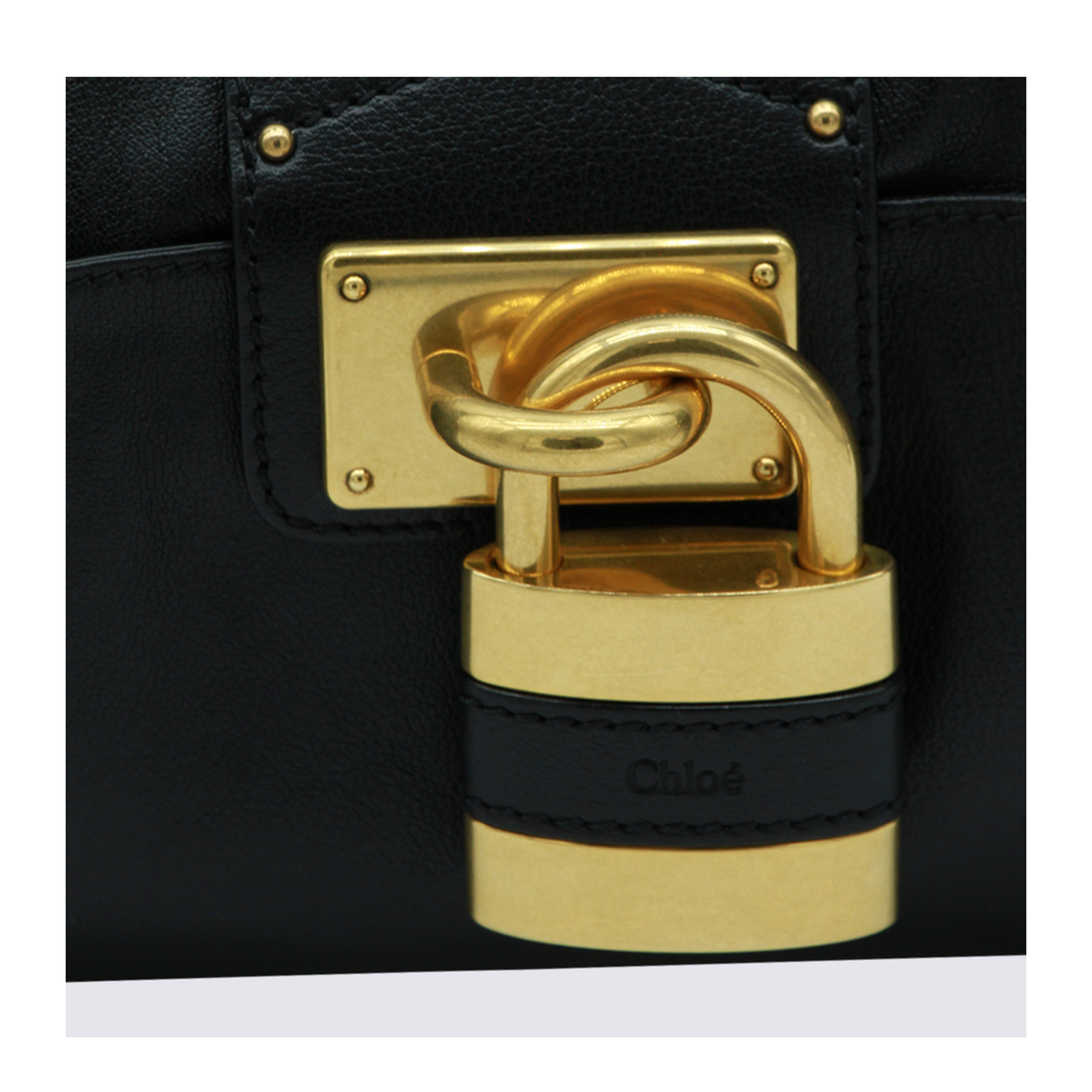 Paddington Grained Buffalo Leather Crossbody - Black - Image 8