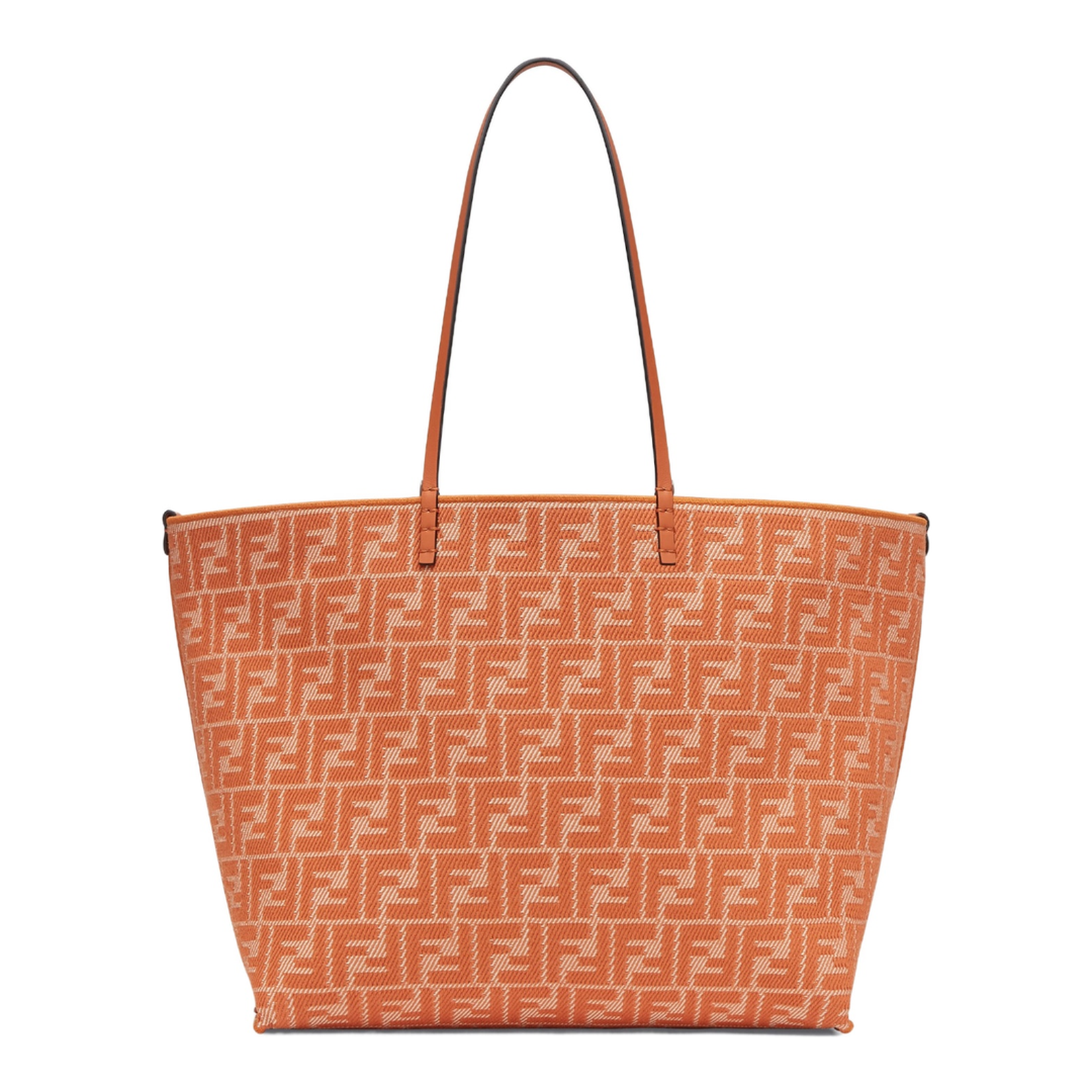 Roll Large Canvas Shopper Bags - Orange - Image 2