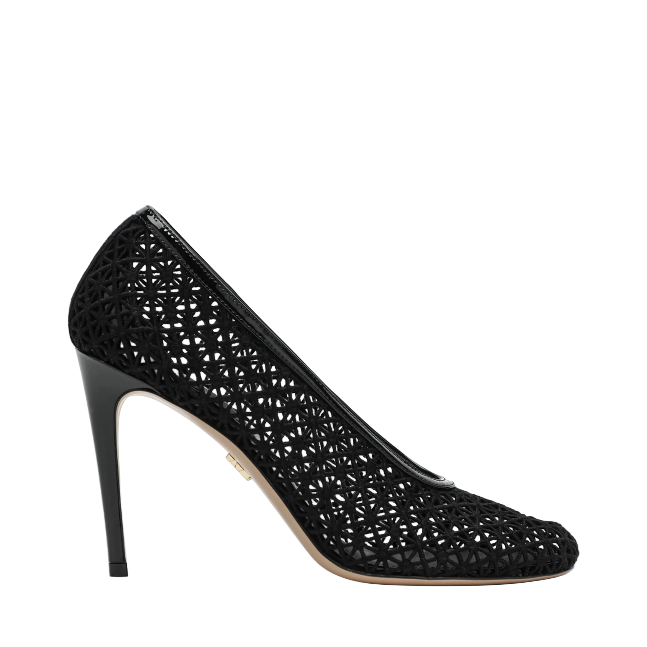 Black Macramé Pump - Image 1
