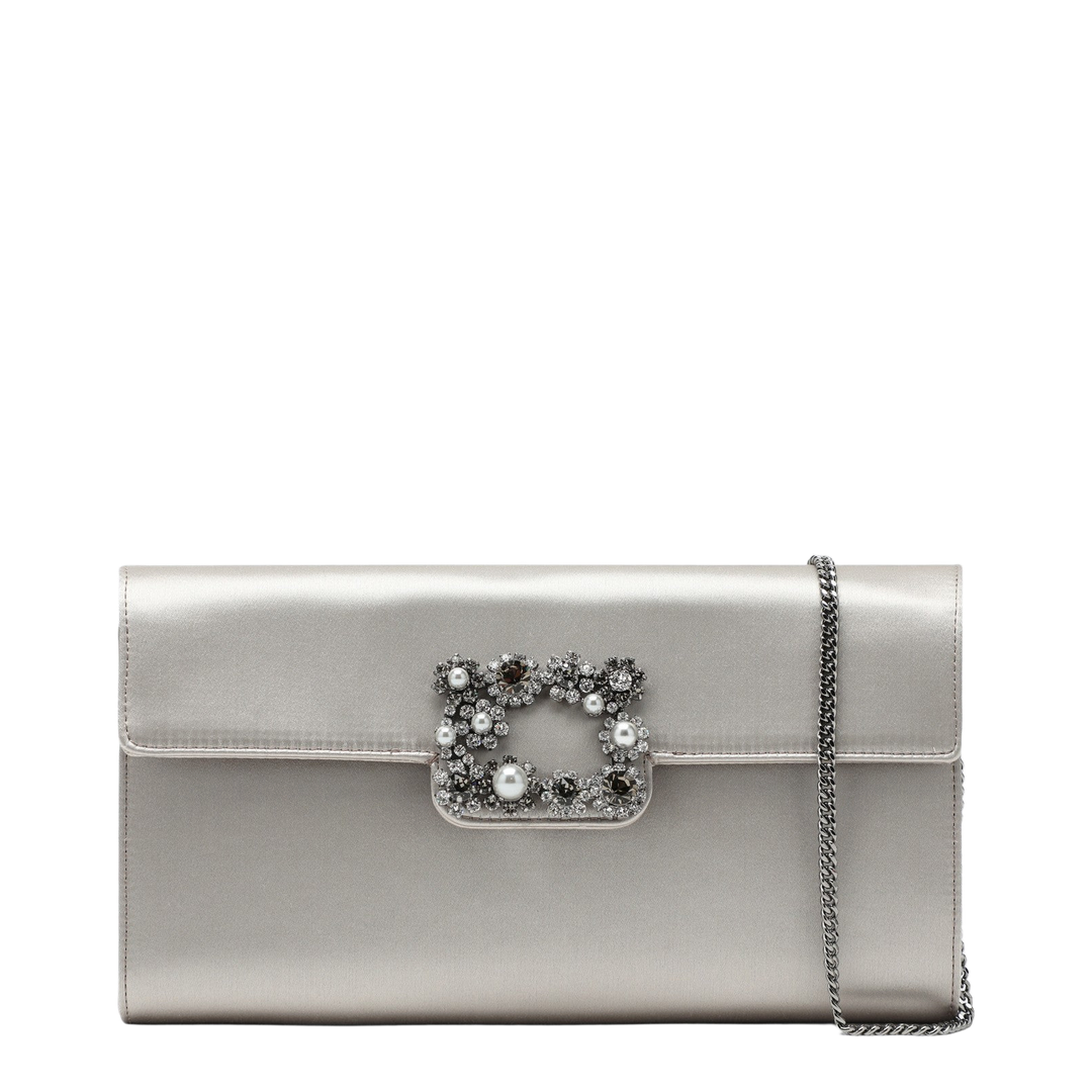 Efflorescence Satin Clutch - Panna - Image 1