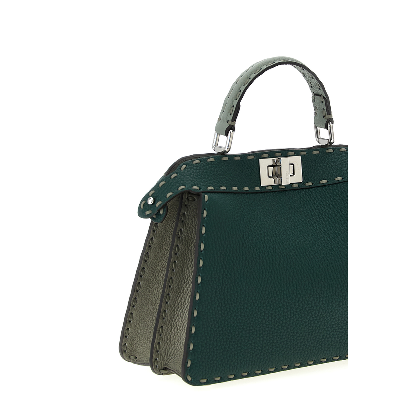 Small Peekaboo Iseeu Tote Bag In Green - Image 3