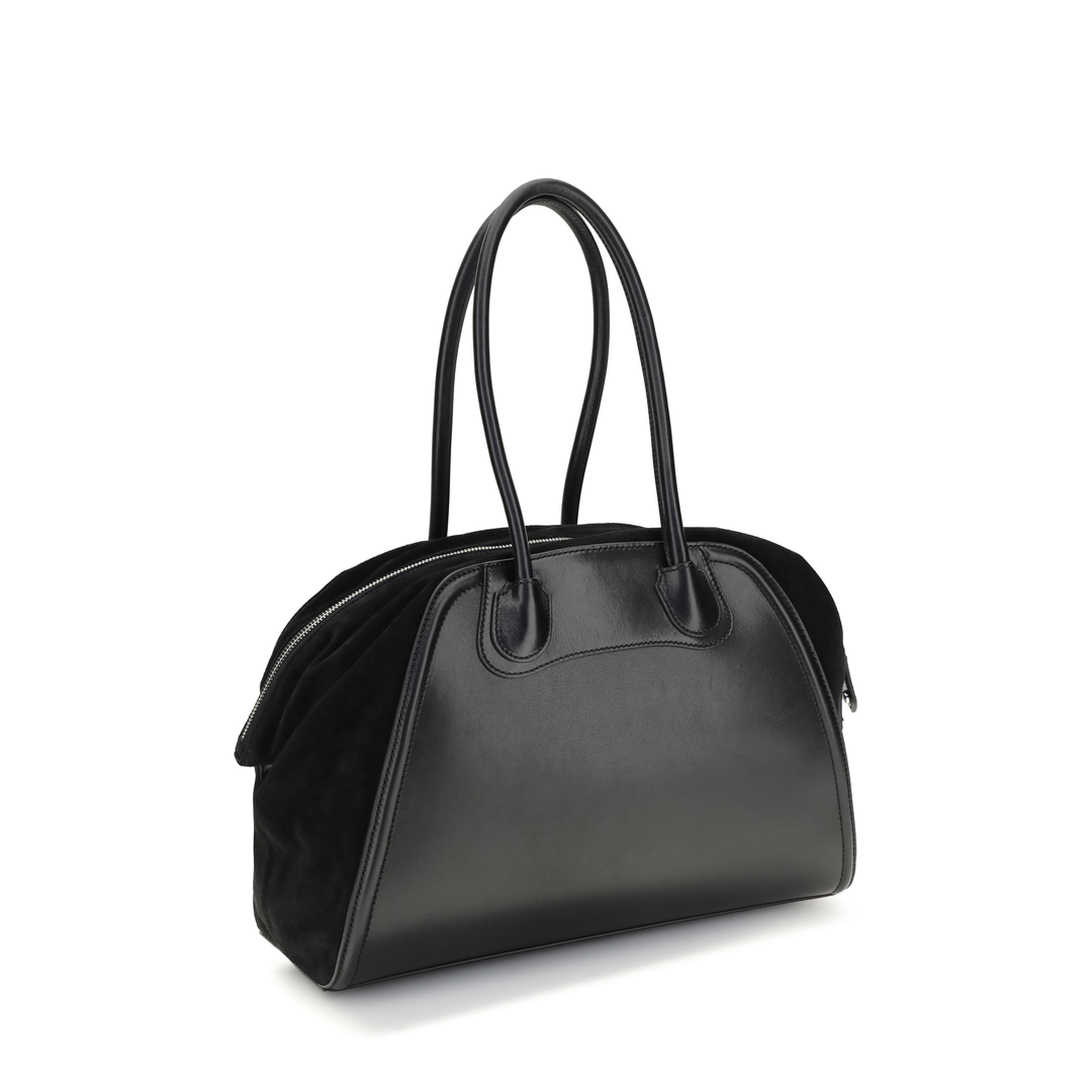 Shirley Large Calf Leather Holdall - Black - Image 3