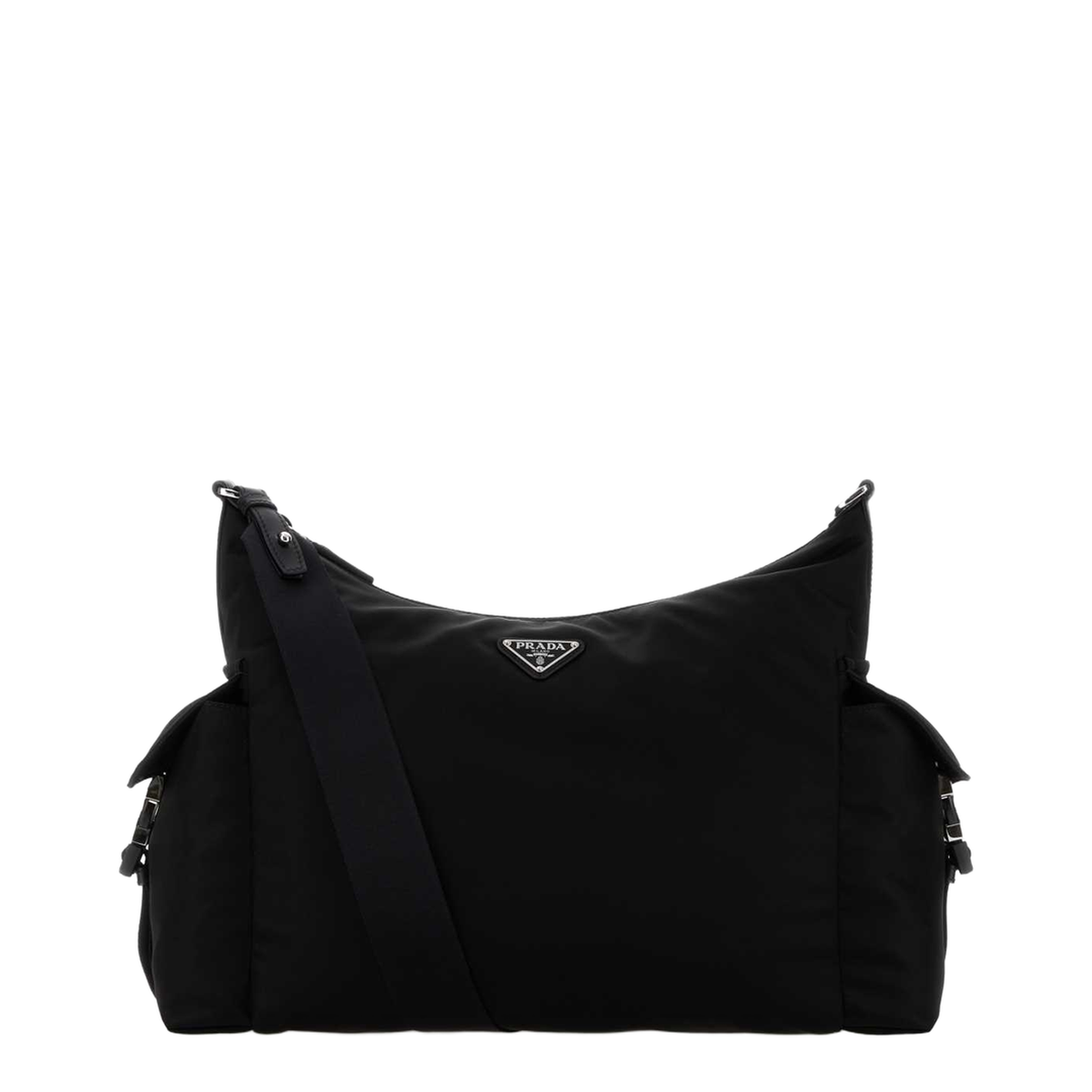 Explore Large Leather Shoulder Bag - Black - Image 1