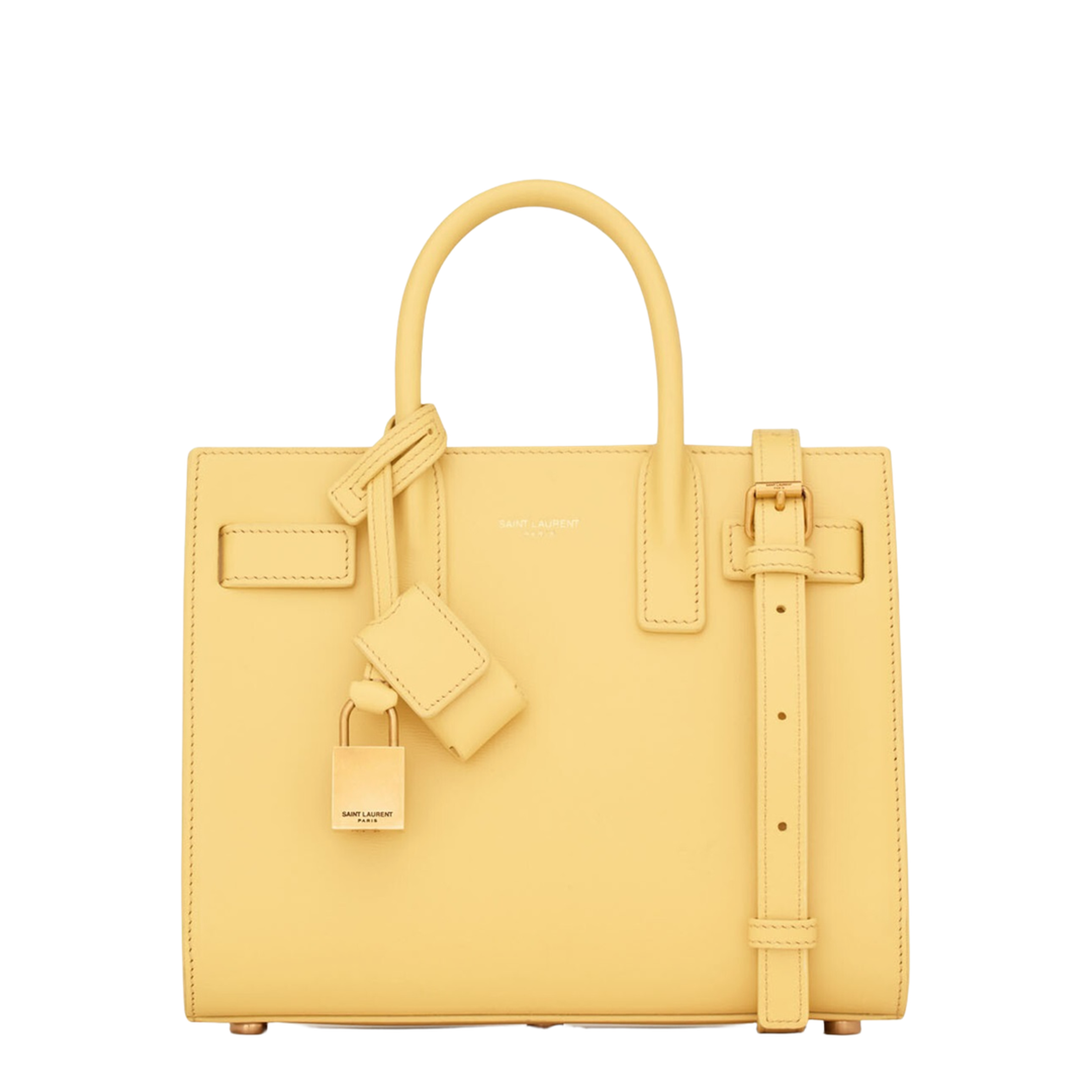 Sac de Jour Nano Smooth Leather Top-Handle Bag - Soft Lemon - Image 1