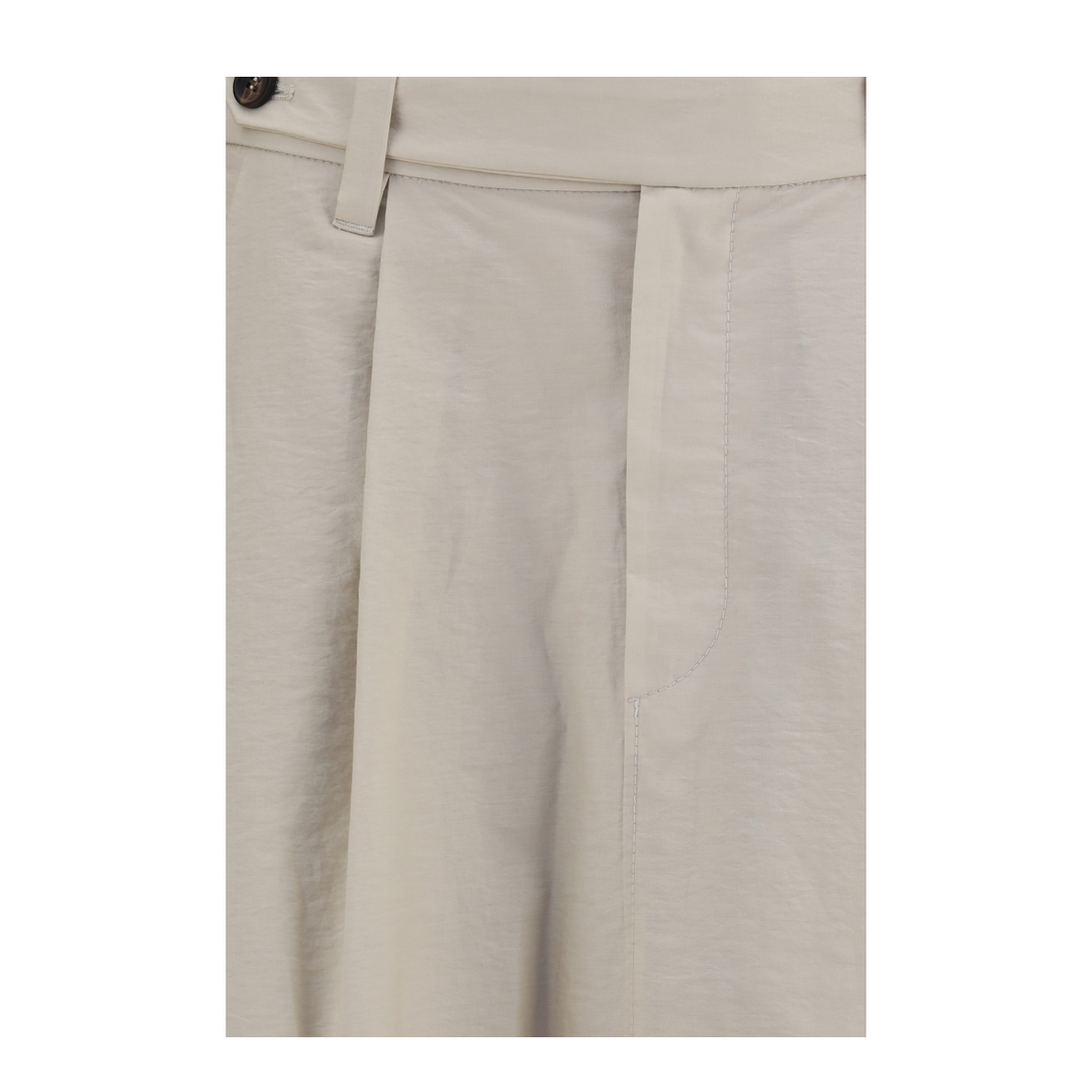 Cotton Poplin Skirt With Monili Detail - Image 3
