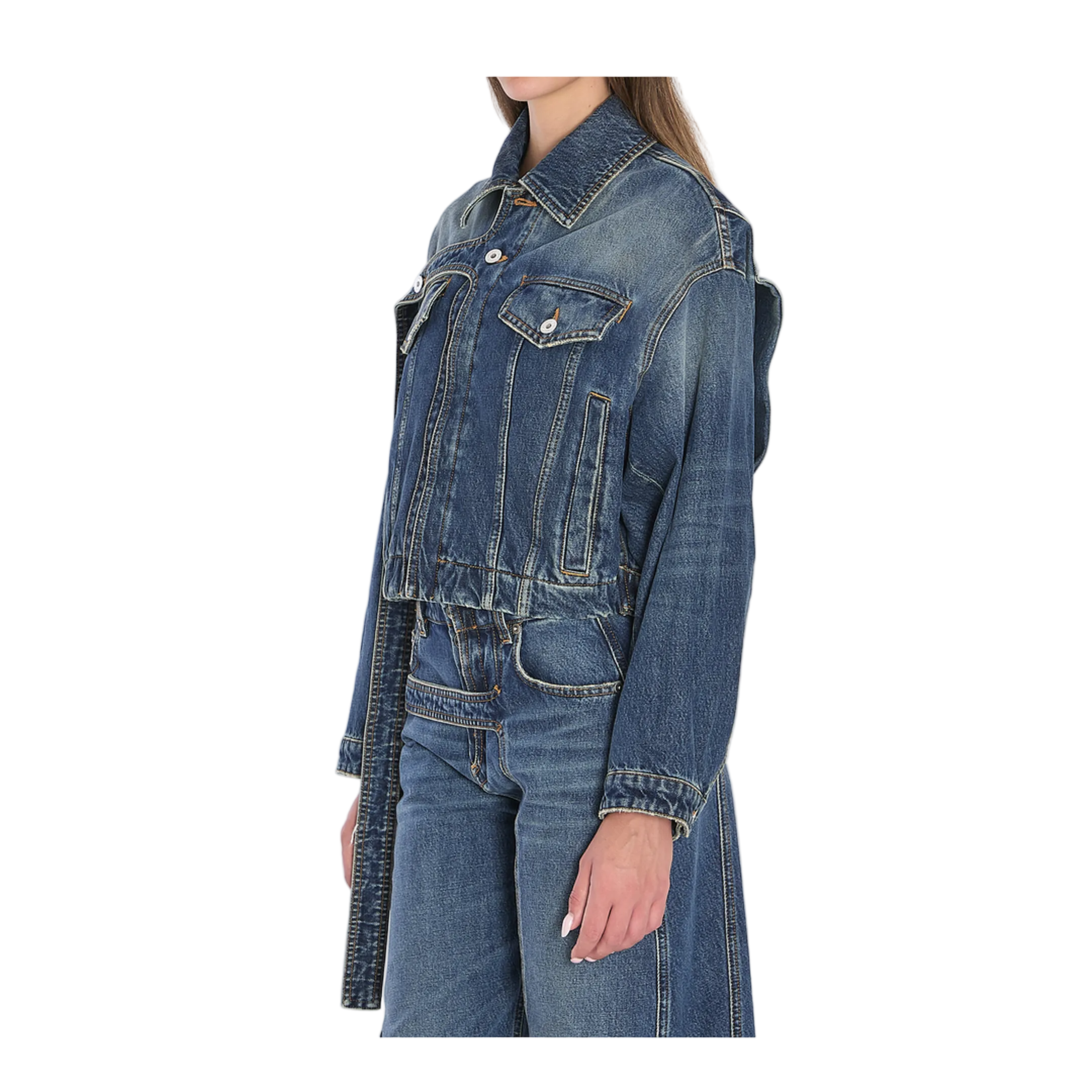 Strap Jacket in Denim - Image 2
