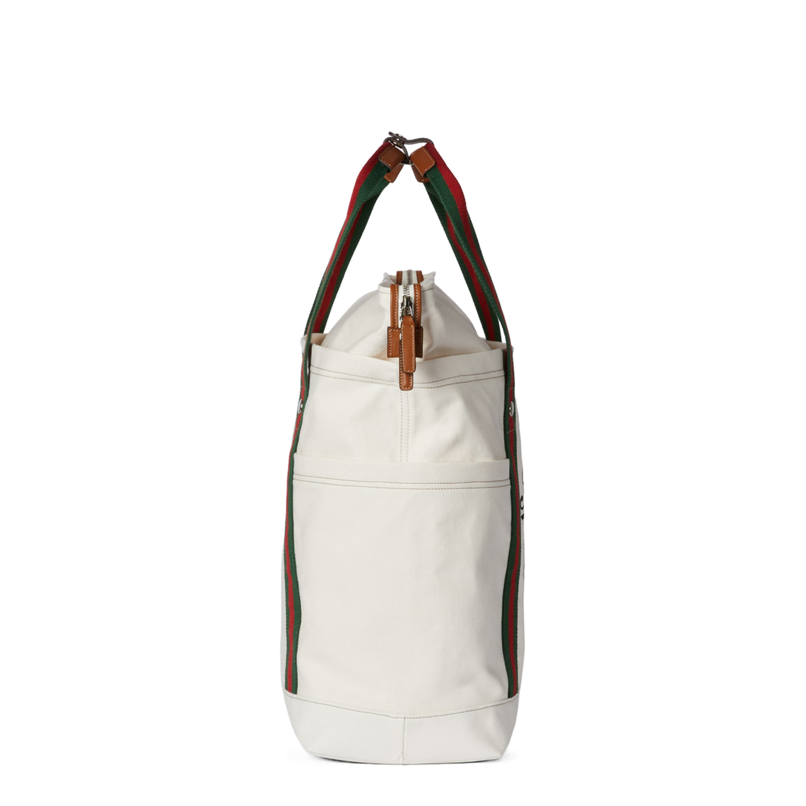 Large Canvas Printed Canvas Tote Bag - White - Image 3