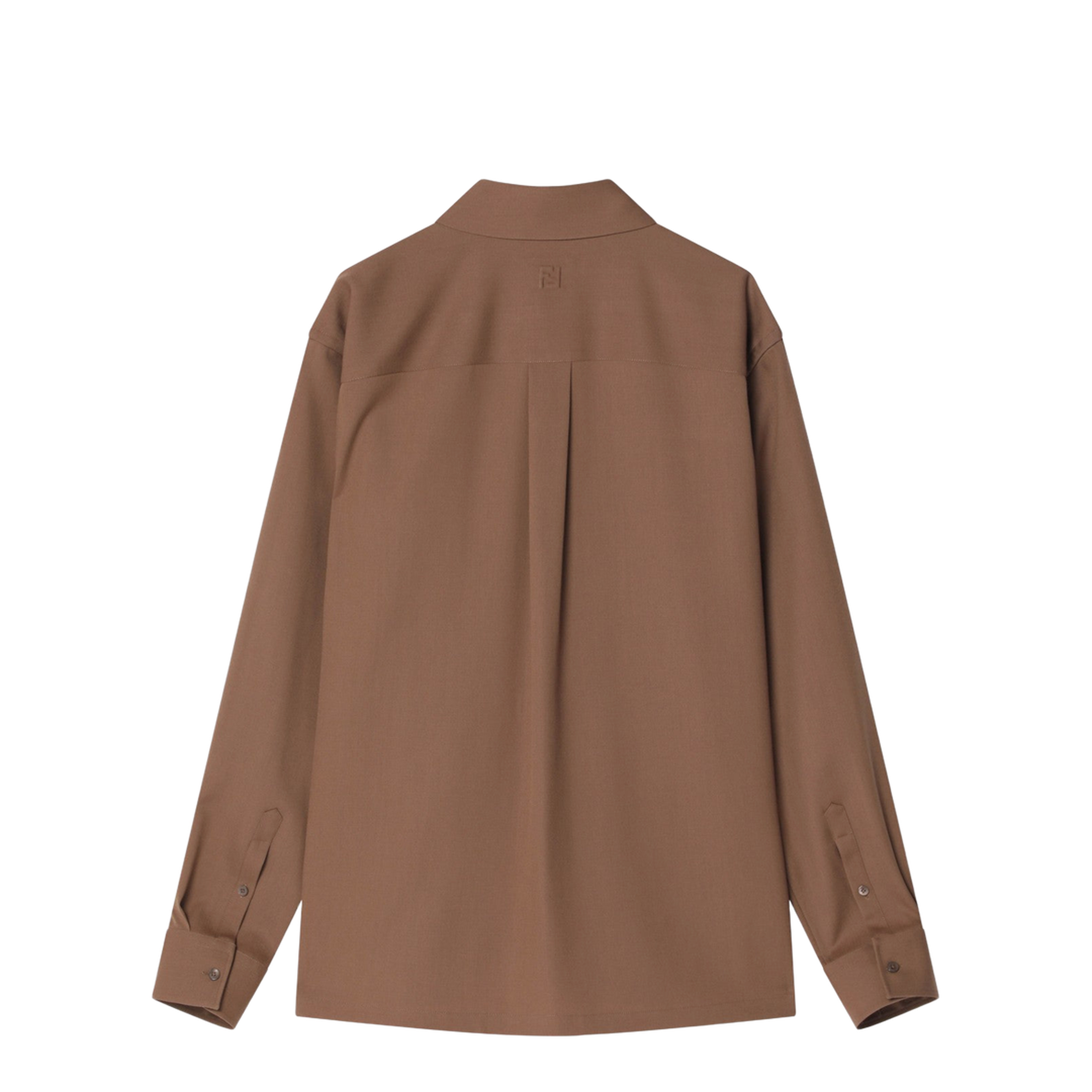 Rust-coloured Wool Shirt - Image 2