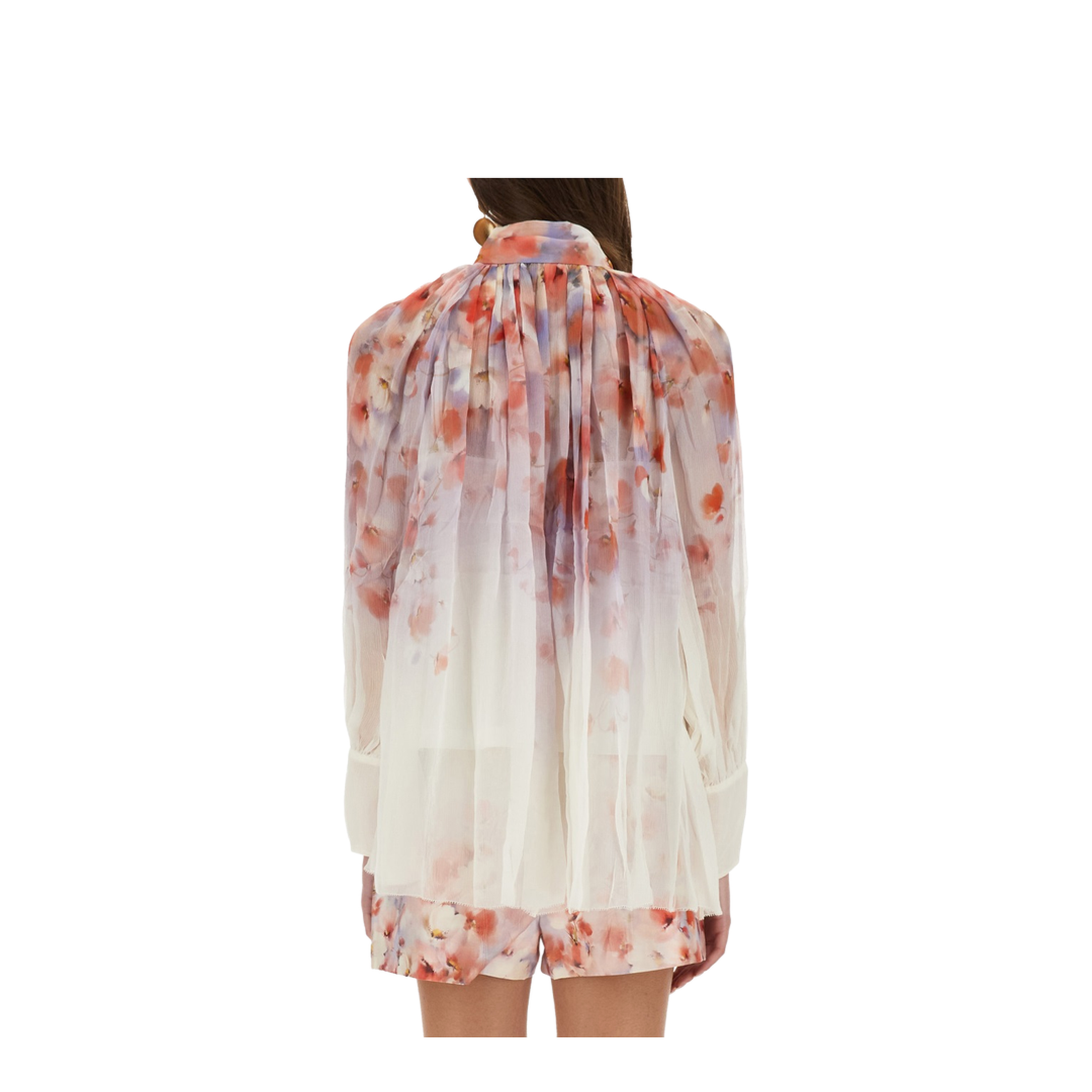 Crush Blouse With Floral Print - Image 3