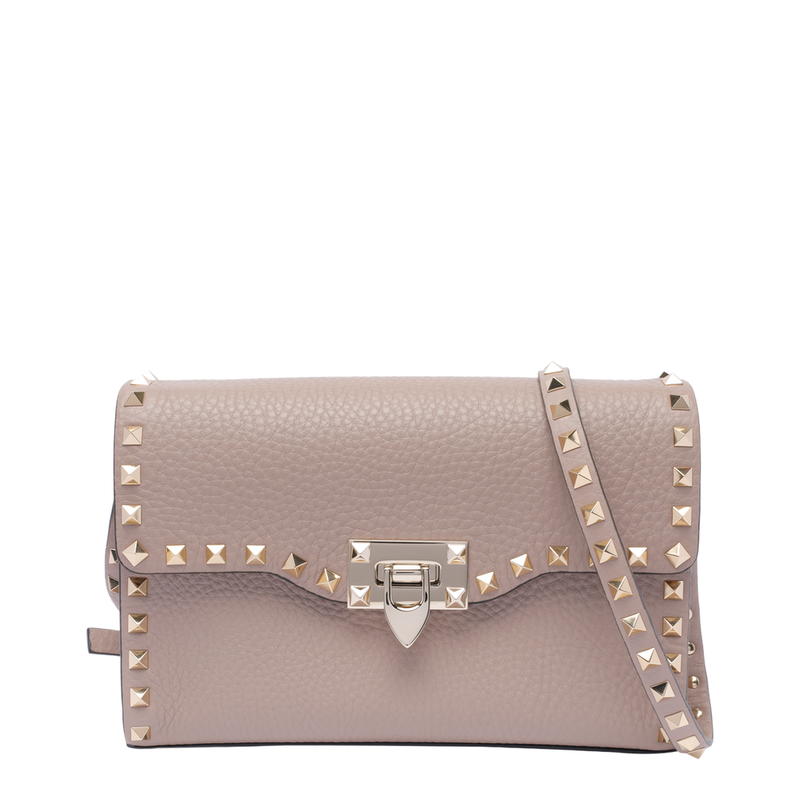 Small Rockstud Grainy Calfskin Crossbody Bag - Image 1