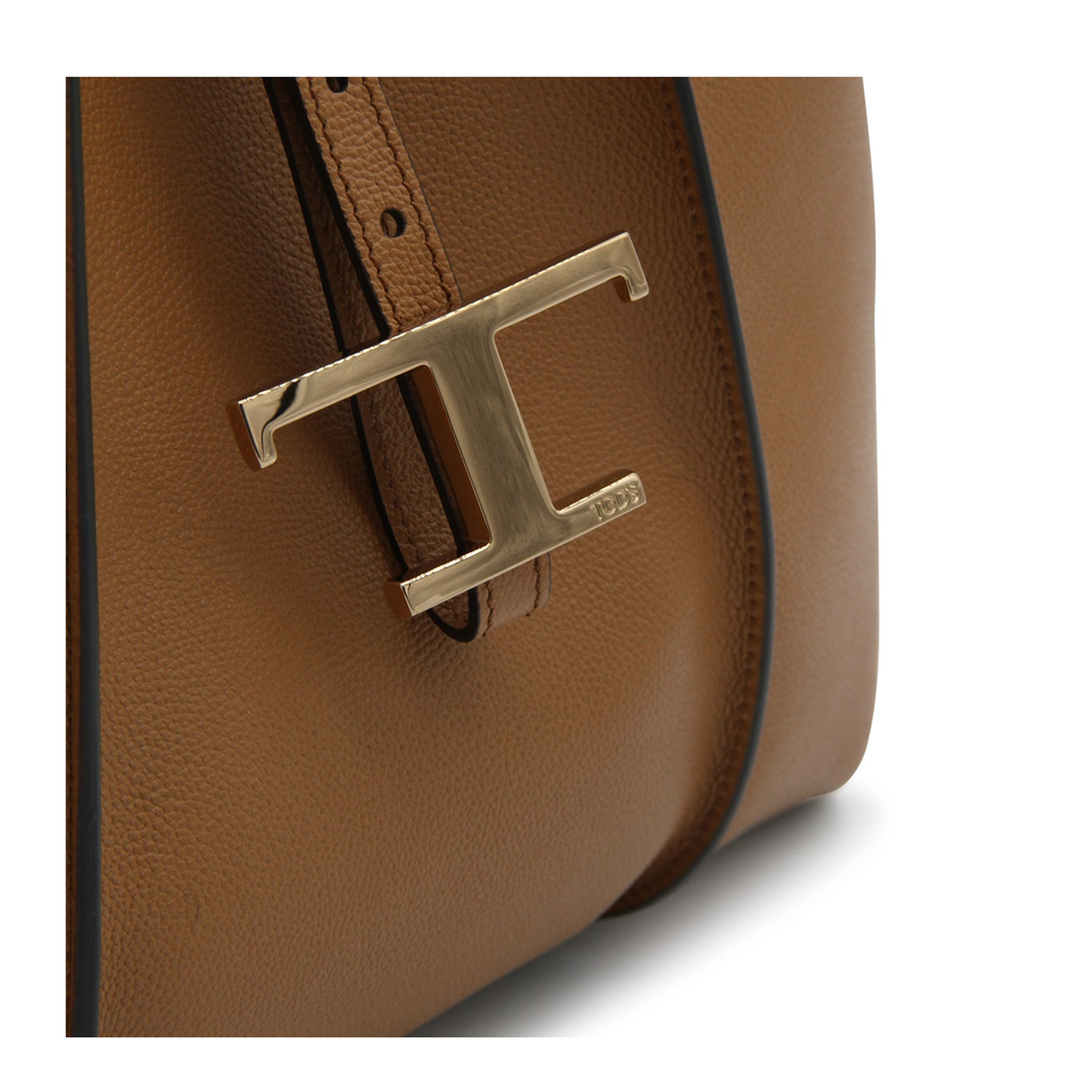 T Timeless Small Hammered Leather Tote Bag - Kenia - Image 4