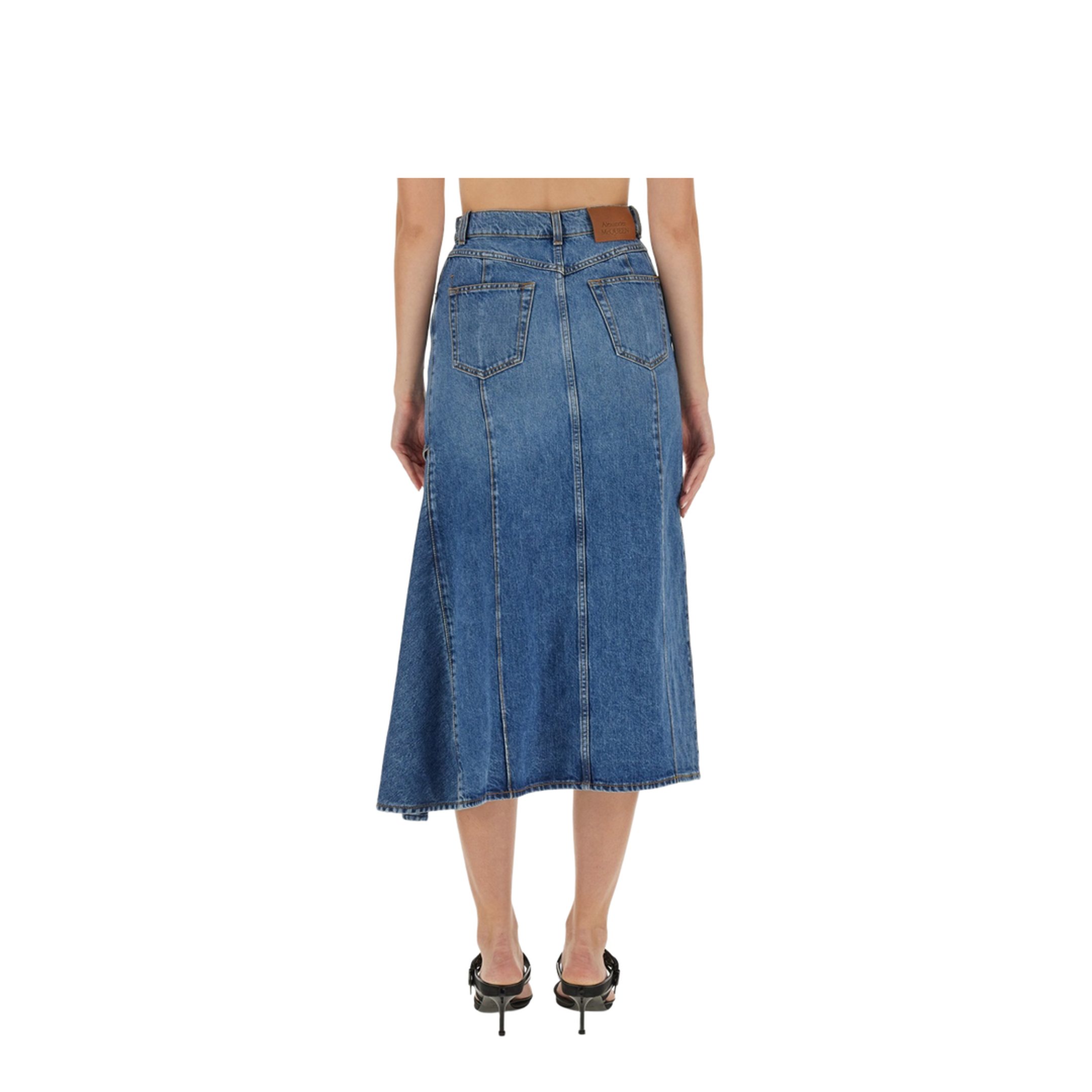 Pencil Skirt with Cut-Out - Image 3