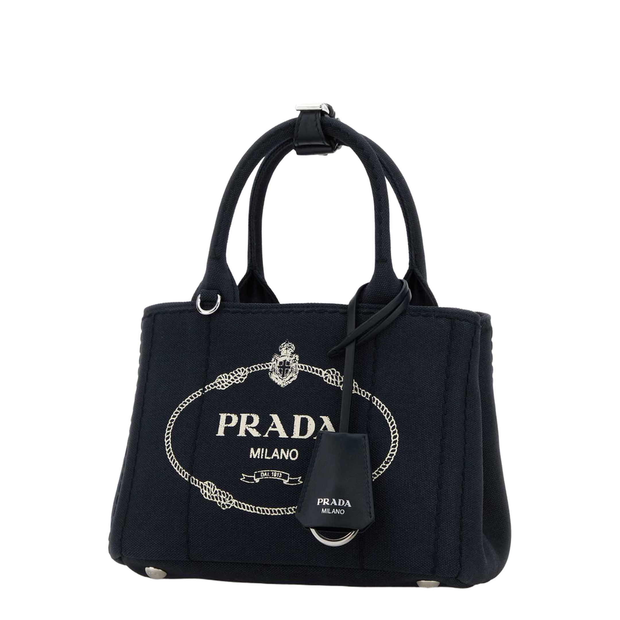 Jardinière Mini Cotton Canvas Top-Handle Bag - Baltic Blue - Image 2
