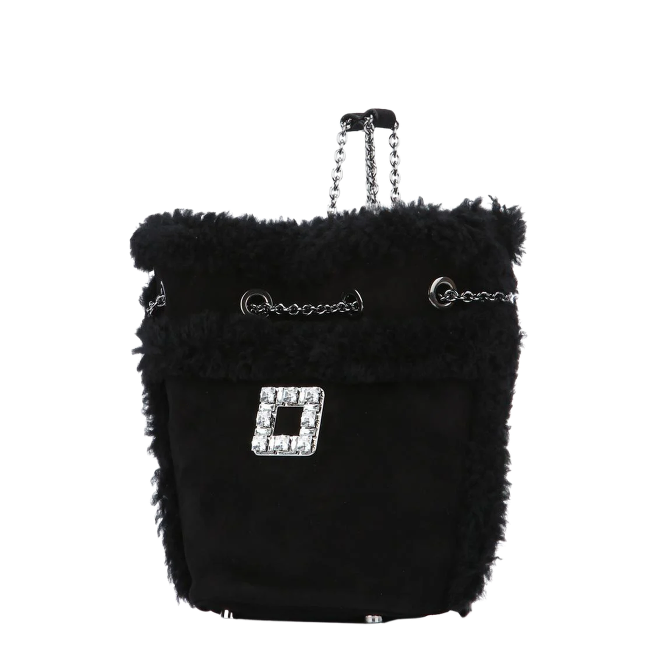 Très Backpack in Suede and Shearling - Image 2