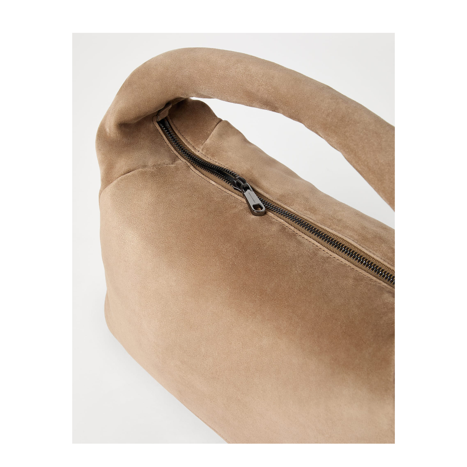 BC Duo Suede Shoulder Bag Light Brown - Image 3
