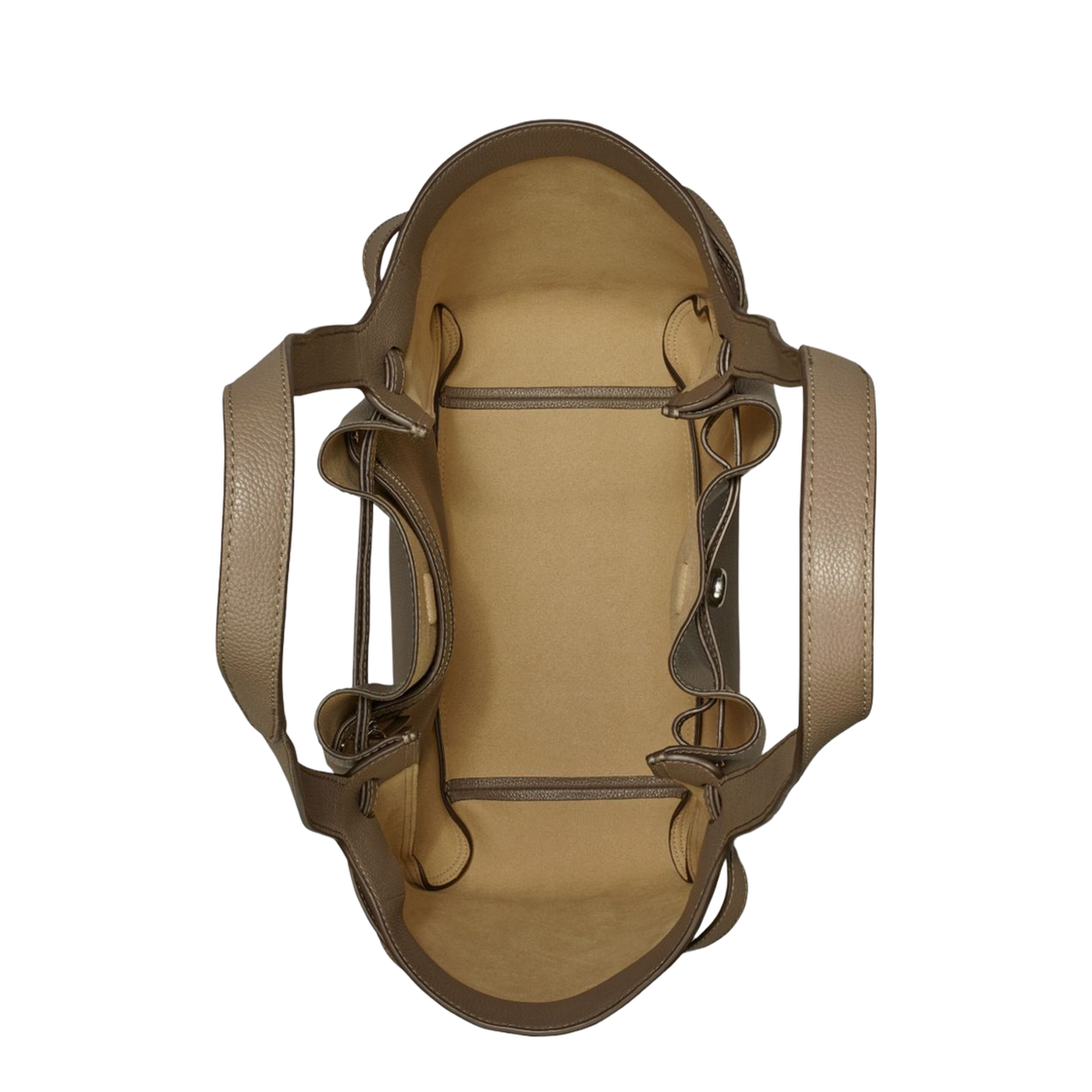 Romy Pebbled Leather Tote - Wild Mushroom - Image 3