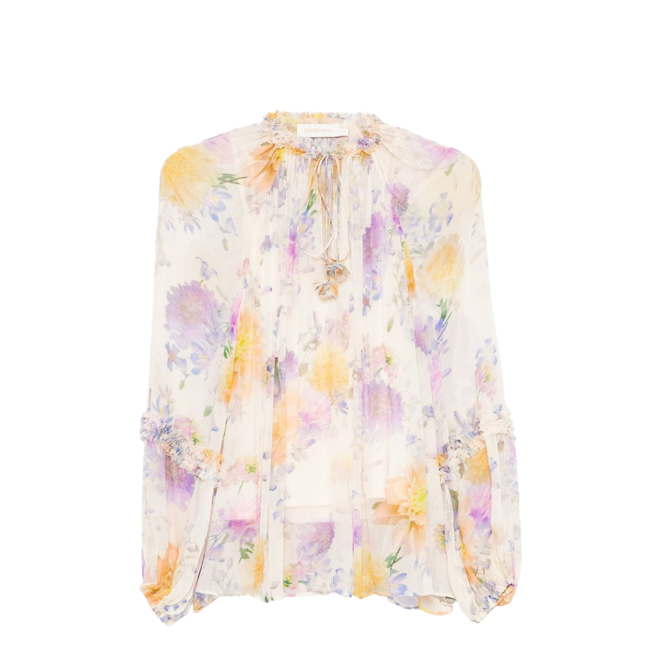 Luna Ruffle Floral Blouse - Image 1