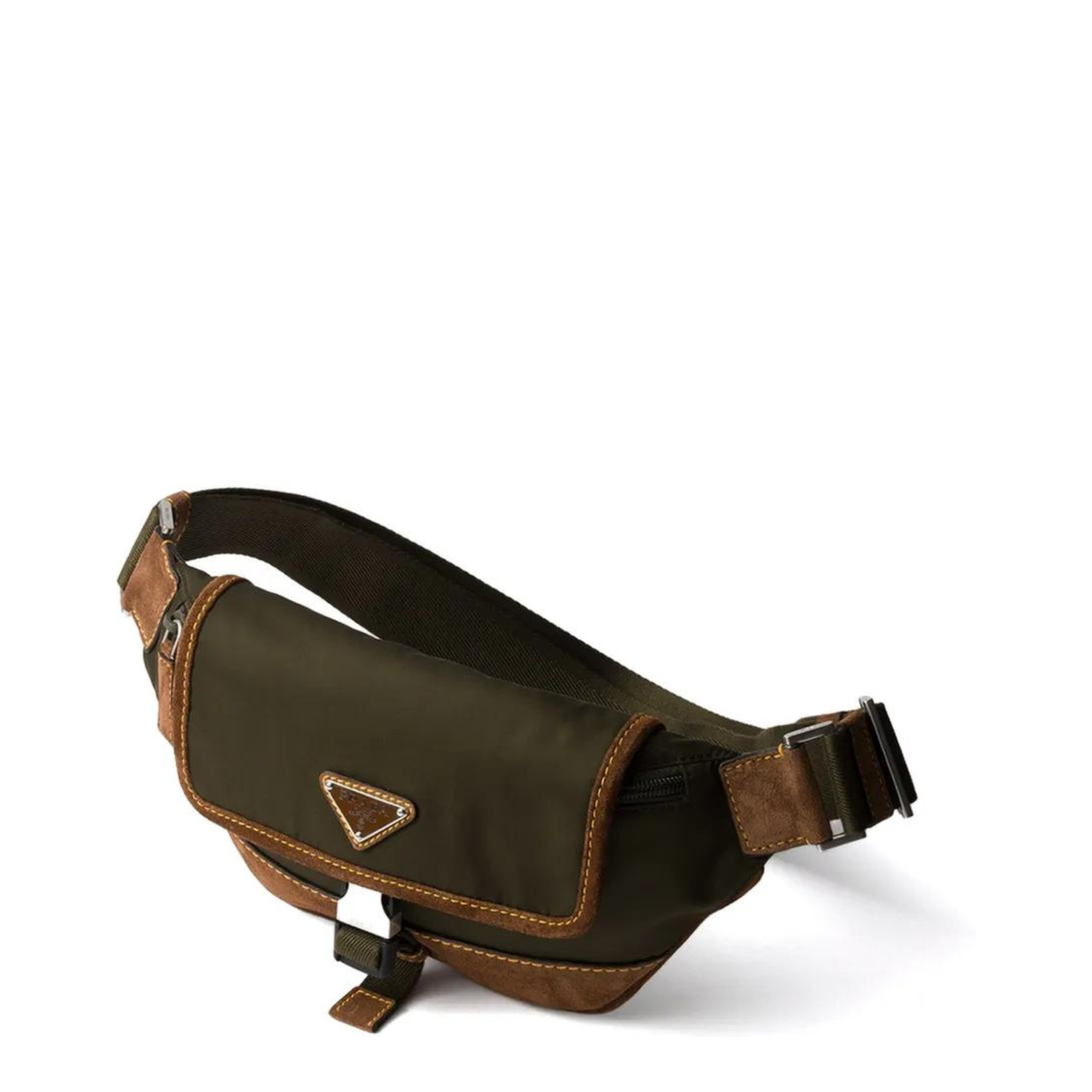 Re-Nylon and Suede Fanny Pack - Image 3