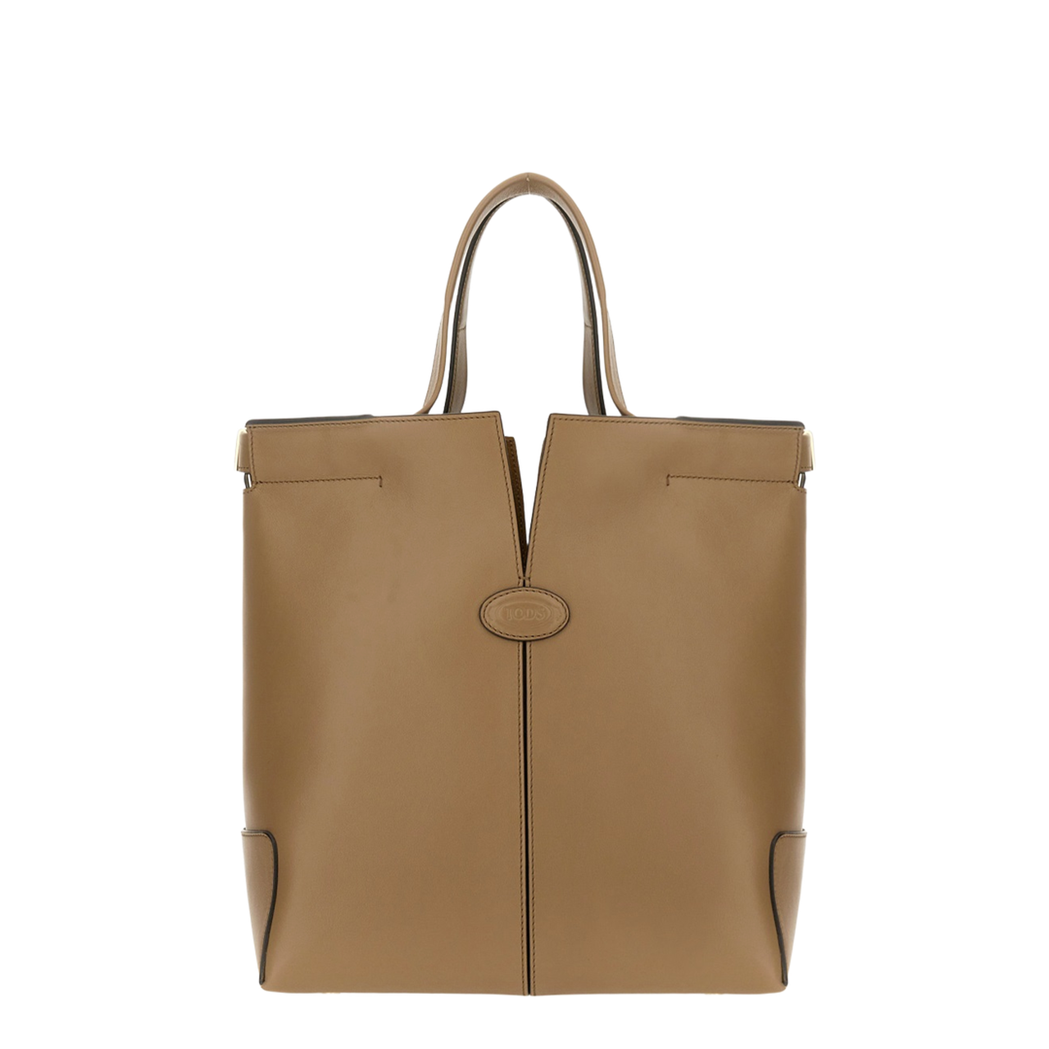 Tod’s Di Bag Folio Small Leather Shopping Bag - Cappuccino - Image 2