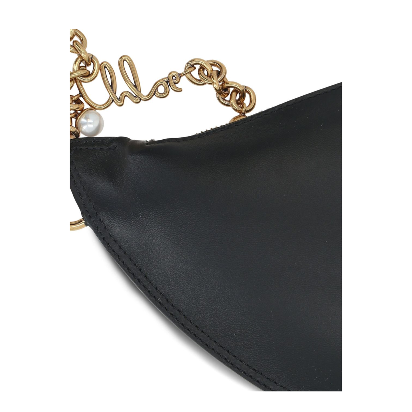 Icons Nappa Lambskin Shoulder Bag - Black - Image 4