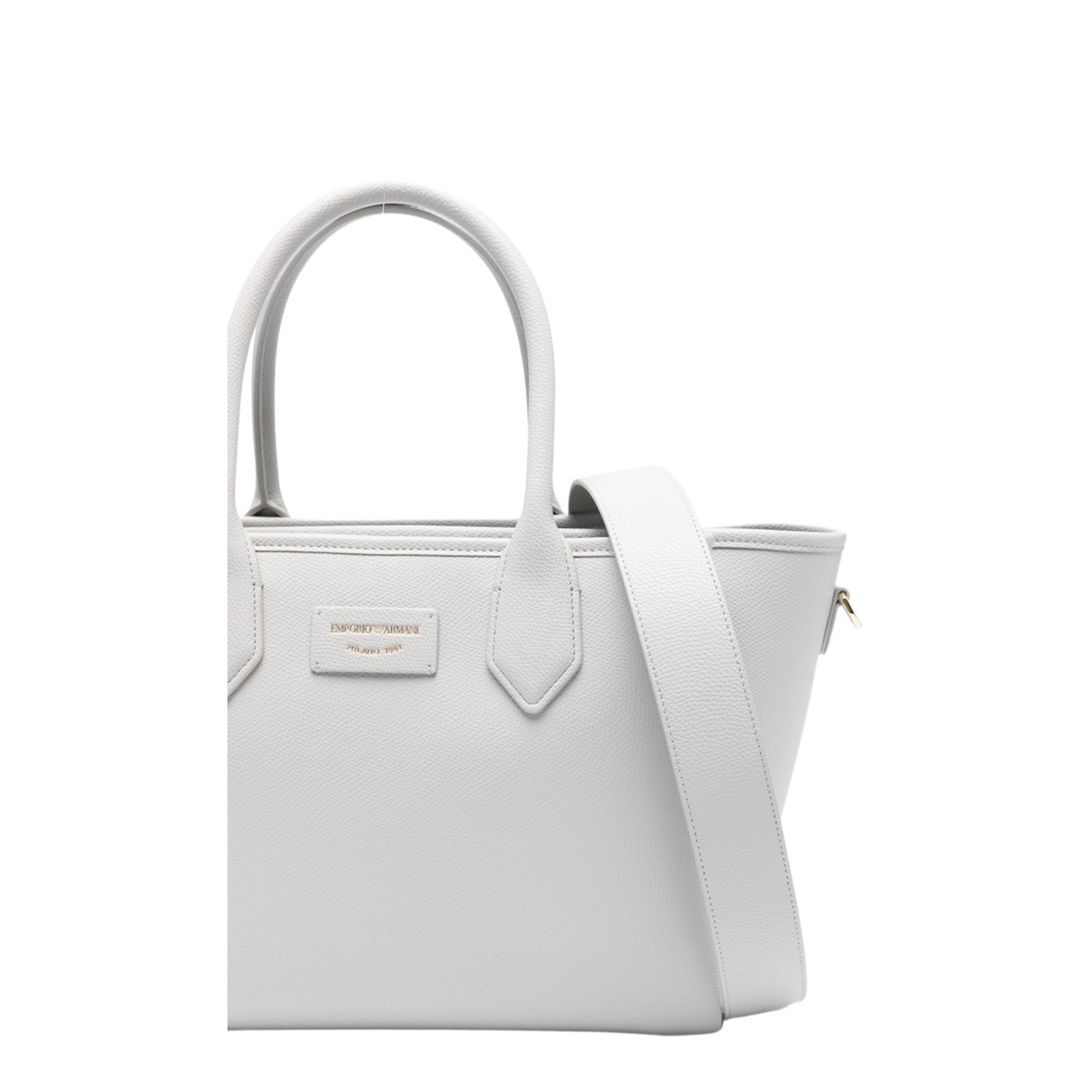 Medium Palmellato Finish Shopper Tote - Light Grey - Image 5