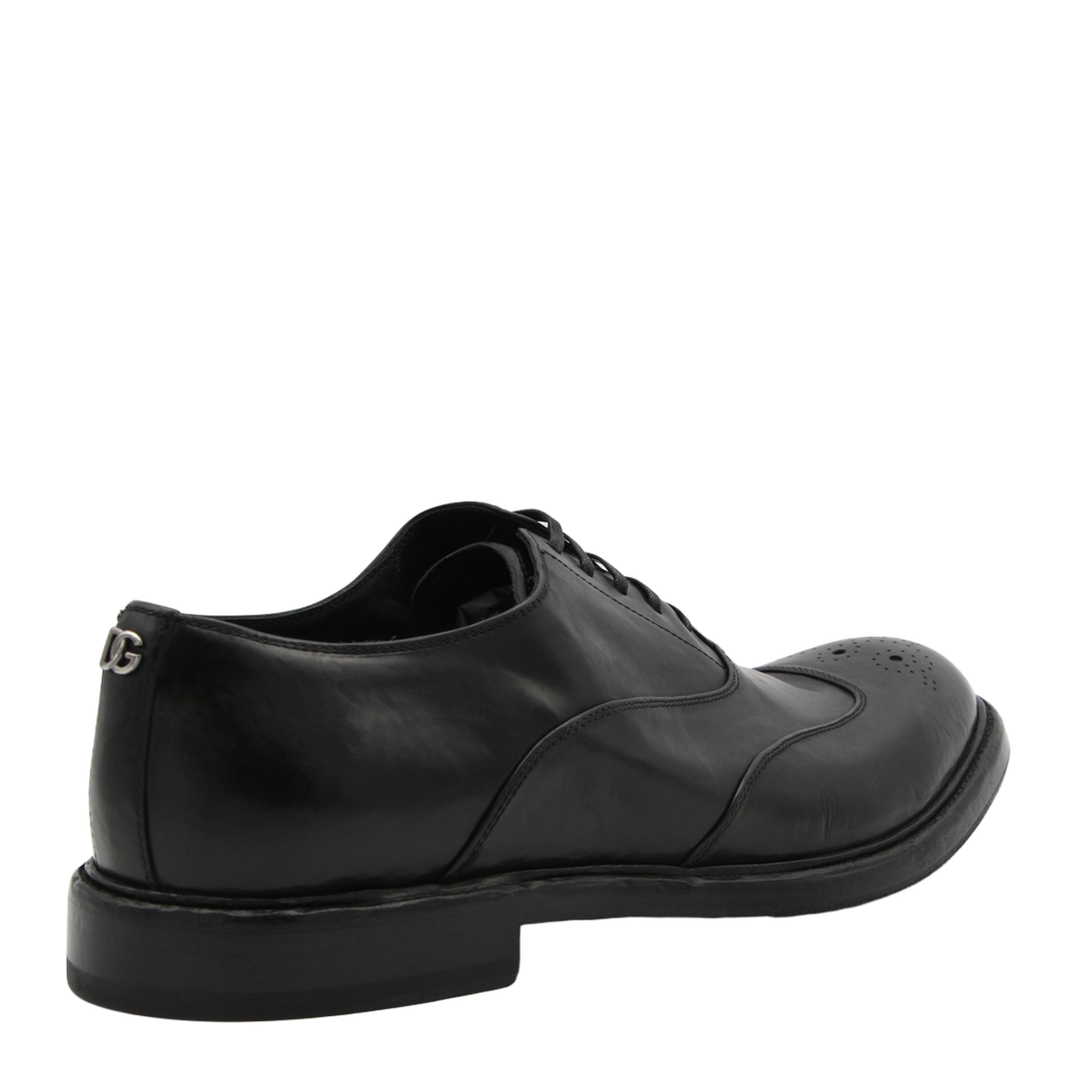 Washed Black Calfskin Lace-Up Shoe - Image 6