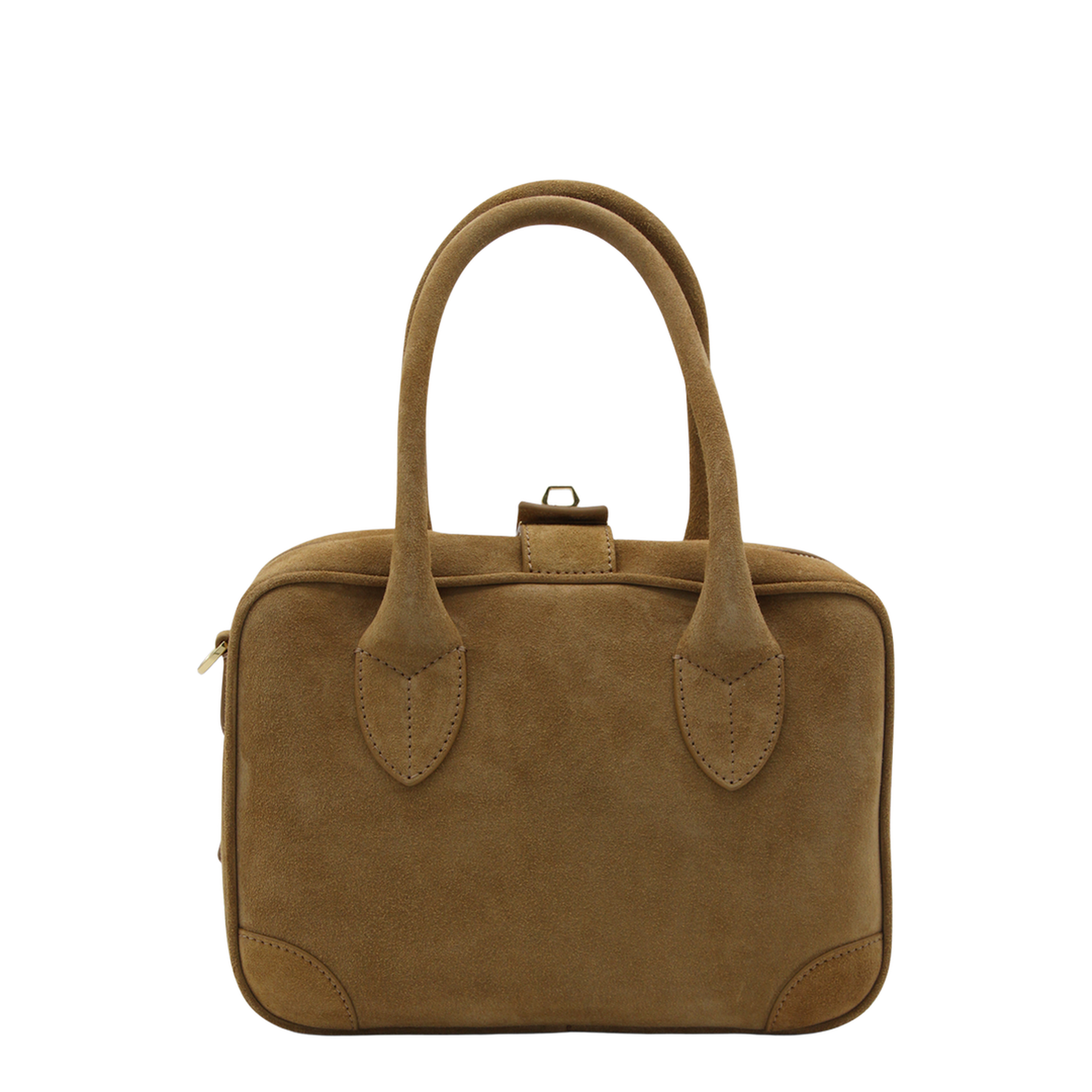 Vita Calf Suede Tote - Camel - Image 5