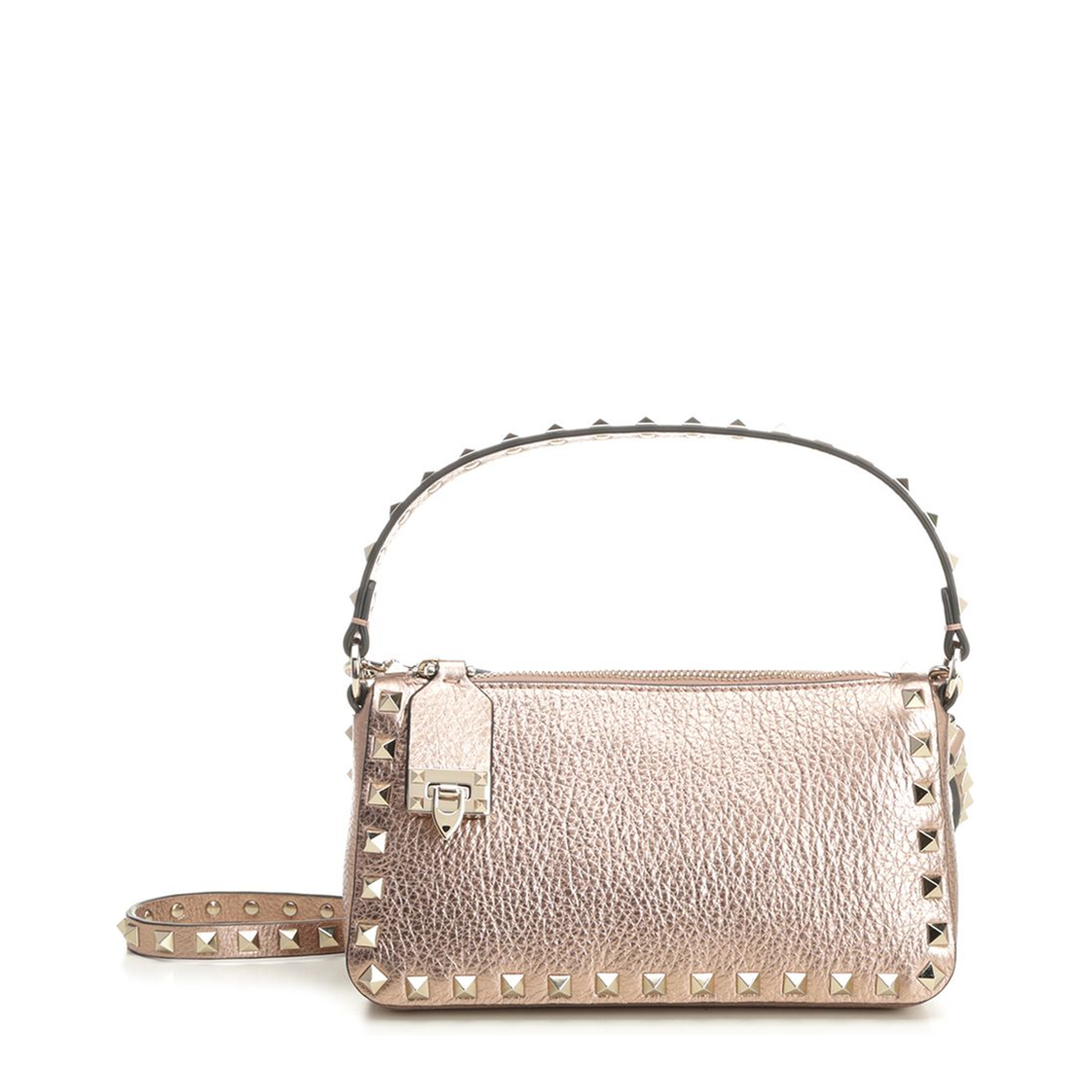 Small Leather Shoulder Bags - Rose Cannelle - Image 1