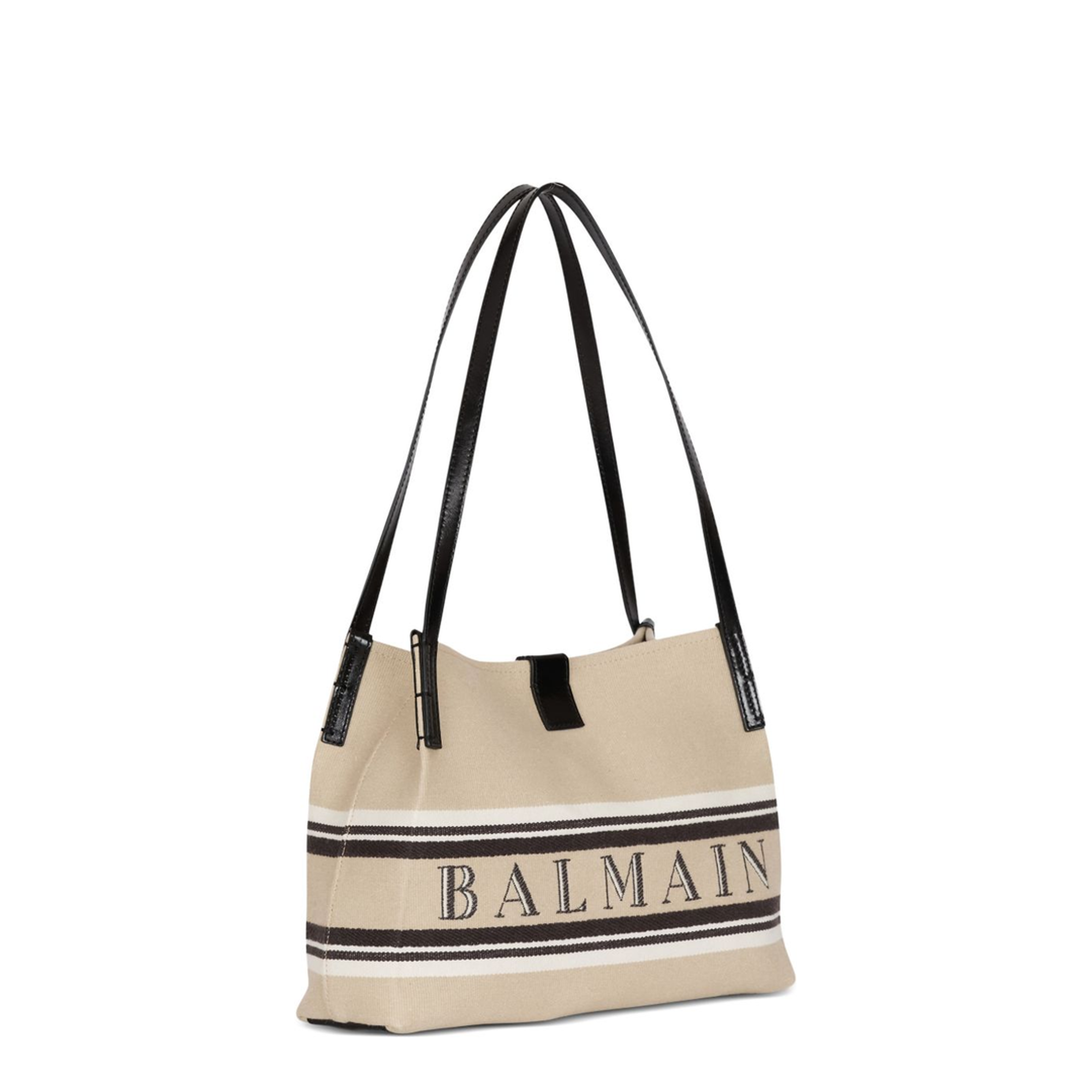Release Small Canvas Leather Tote - Natural/Cream - Image 4