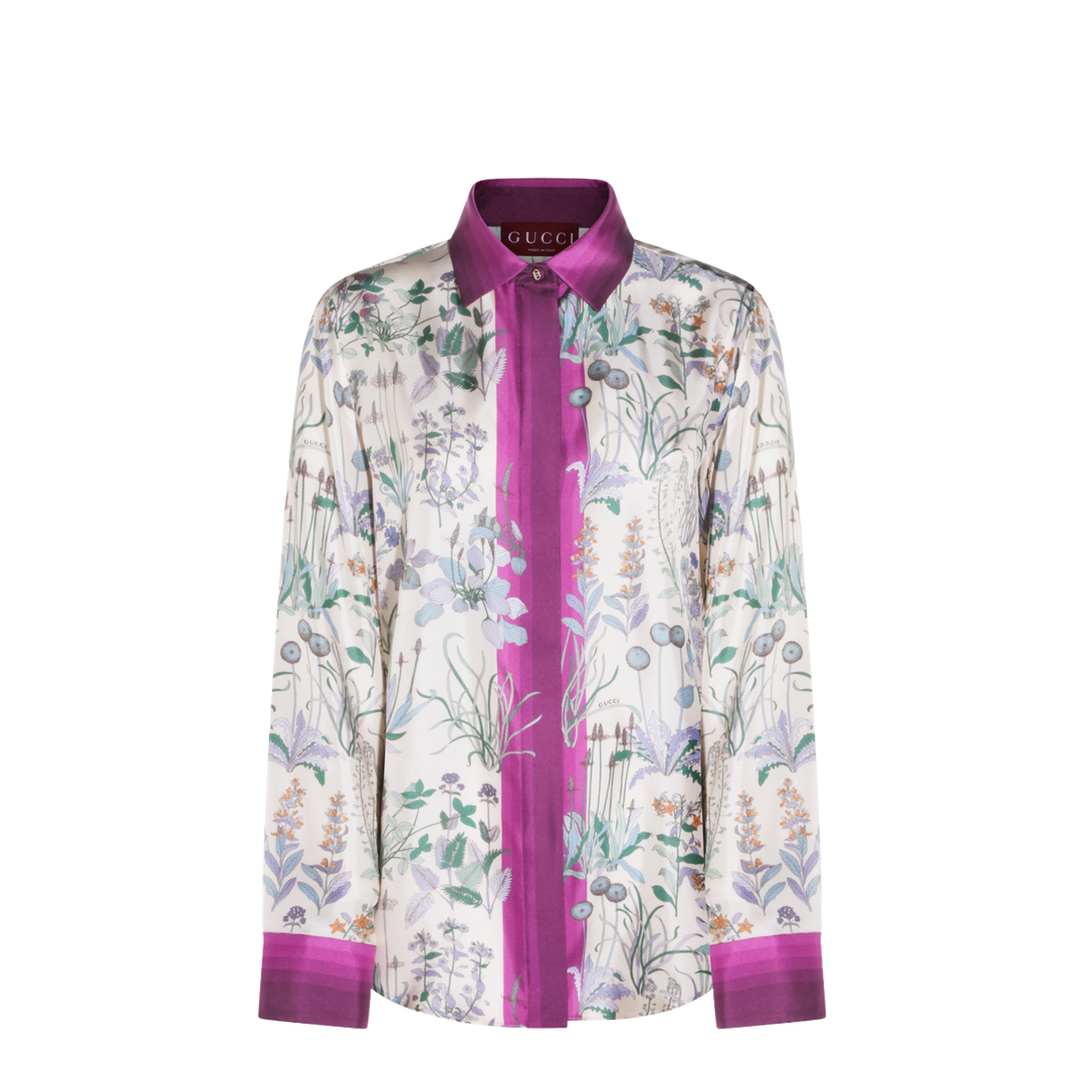 Printed Silk Twill Shirt - Image 1