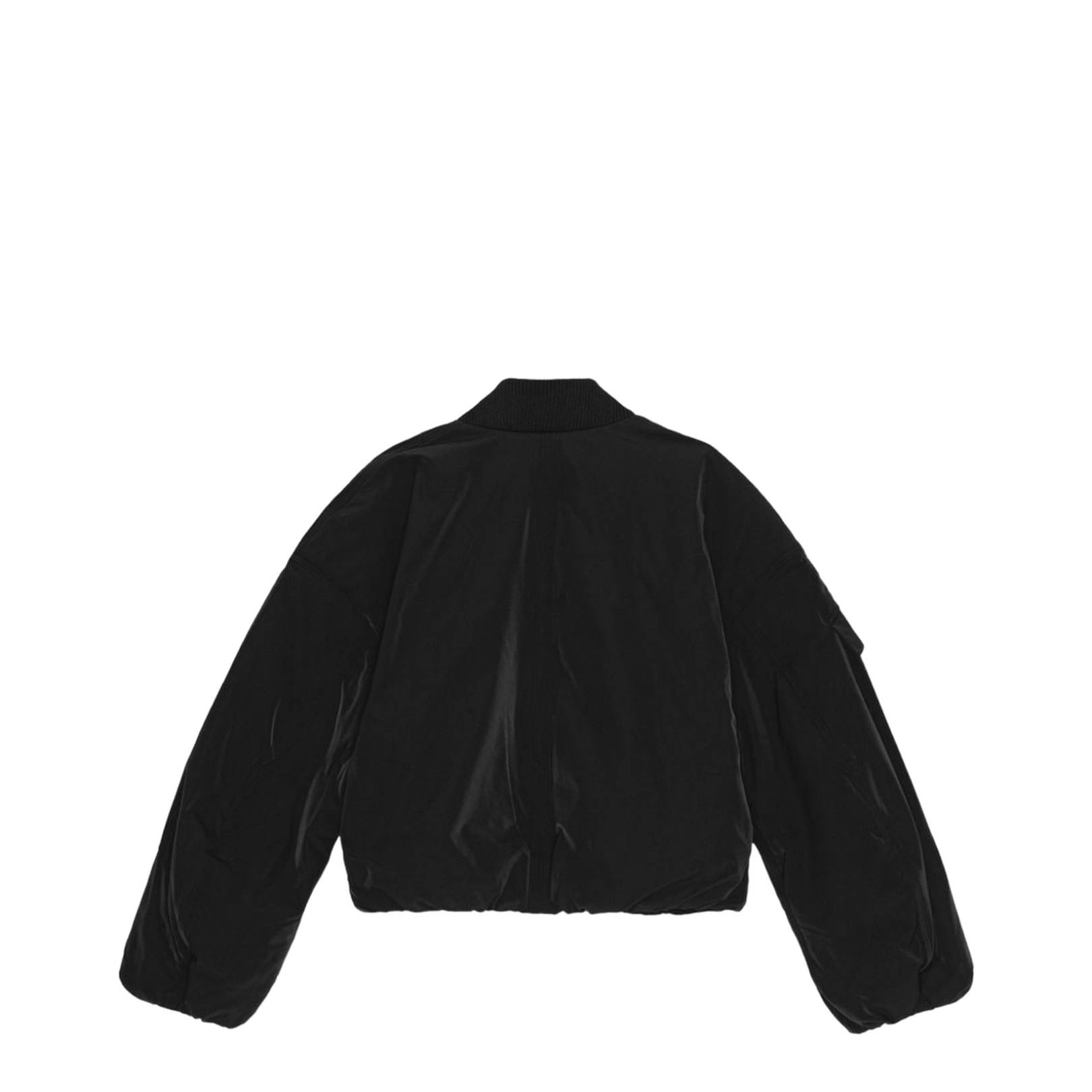 Light Twill Oversized Short Bomber Jacket - Image 6