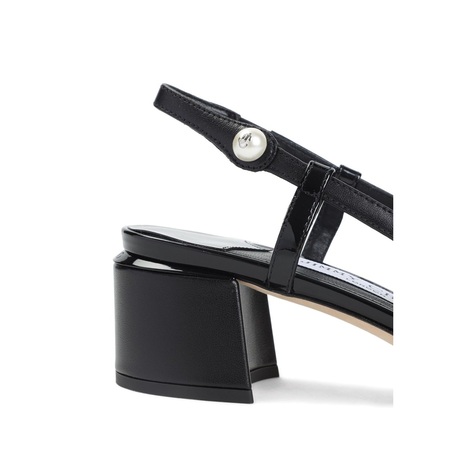 Black Nappa and Patent Leather Pumps - Image 4