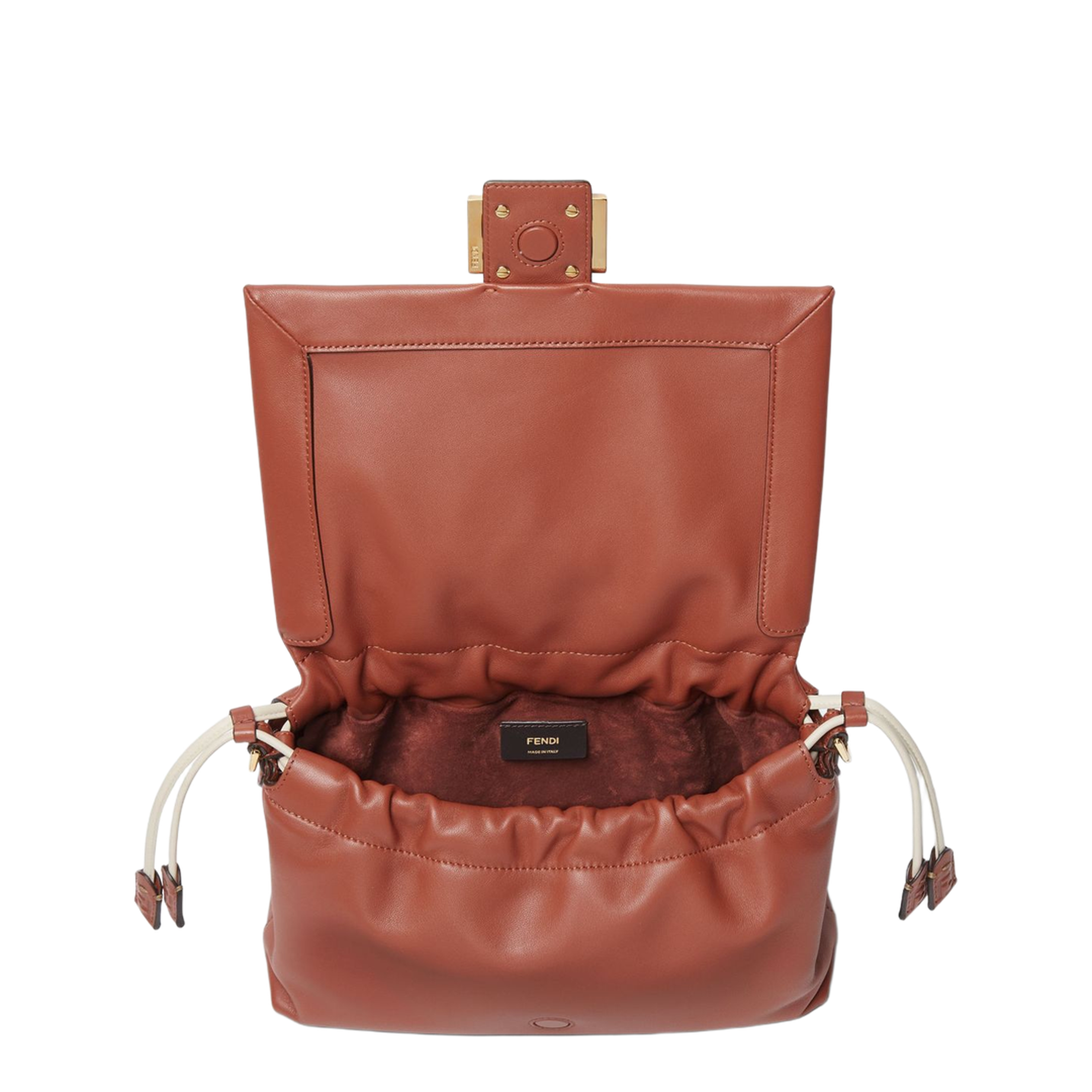 Mamma Baguette Medium Leather Shoulder Bag - Brown - Image 4