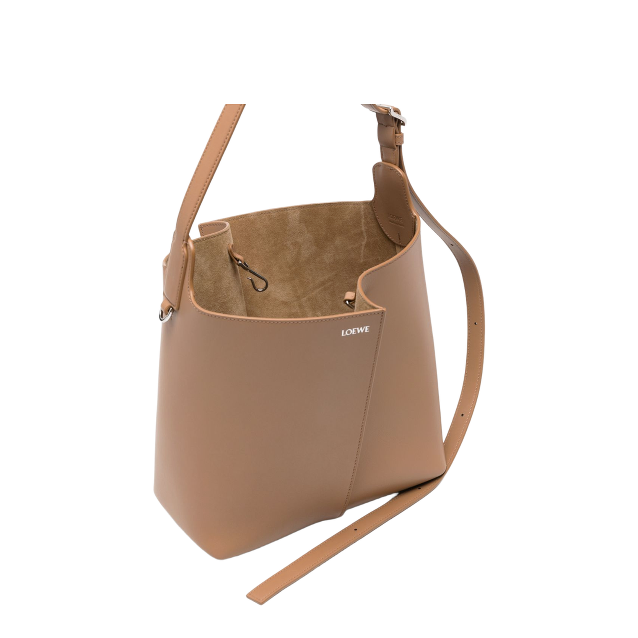 Bilbao Medium Calfskin Bucket Bags - Mocha - Image 2