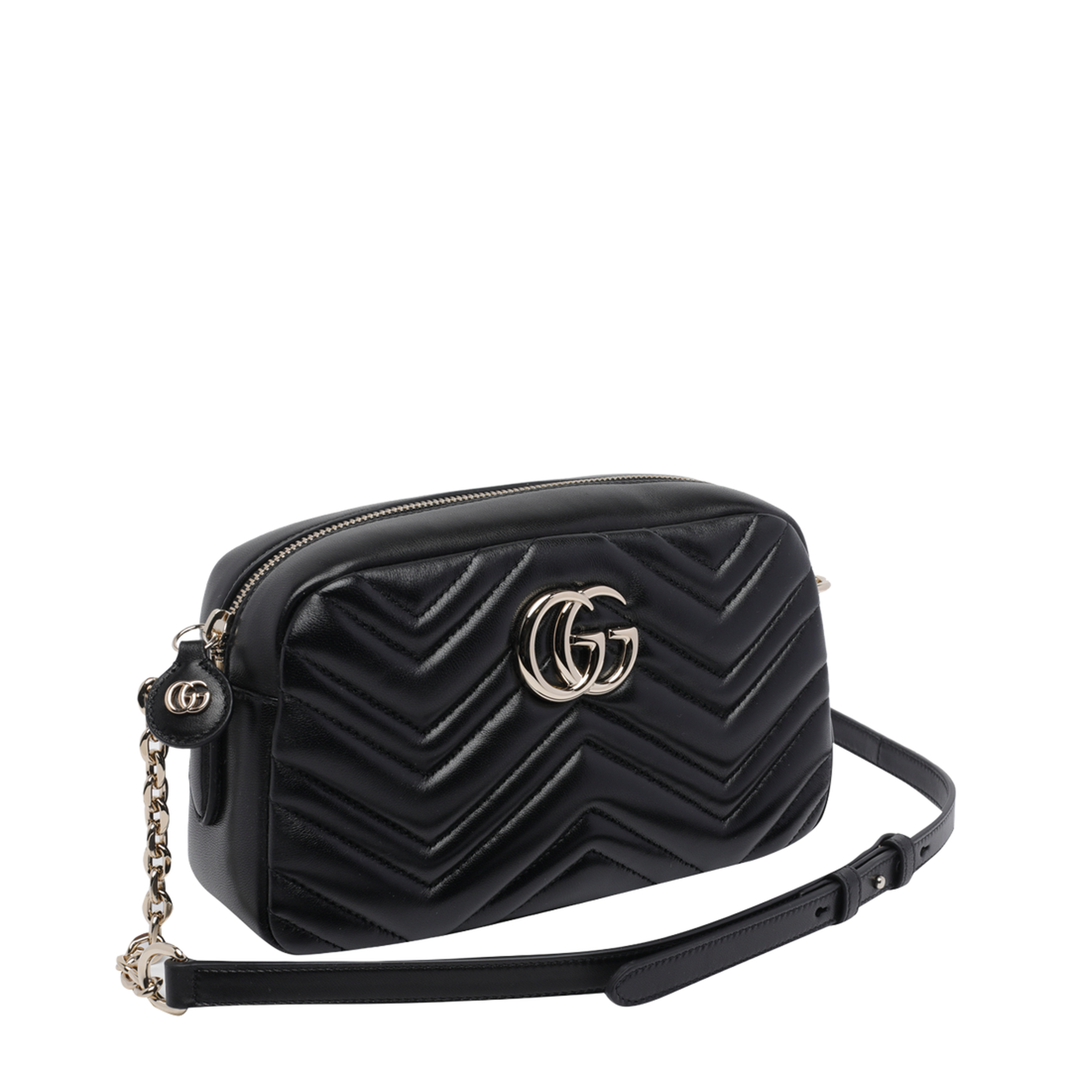 Camera Bag in Black Leather - Image 1