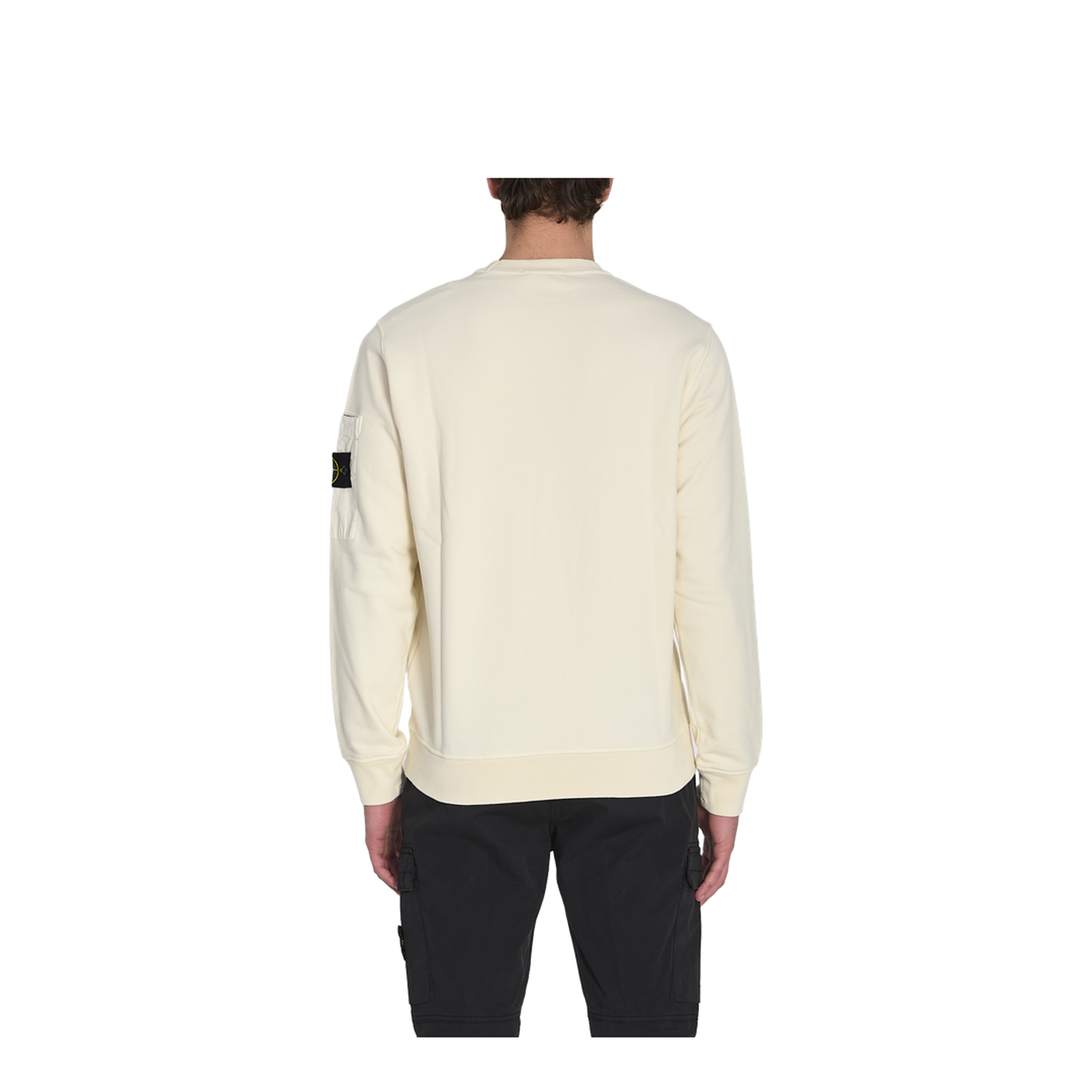 Beige Logo Badge Sweatshirt - Image 4