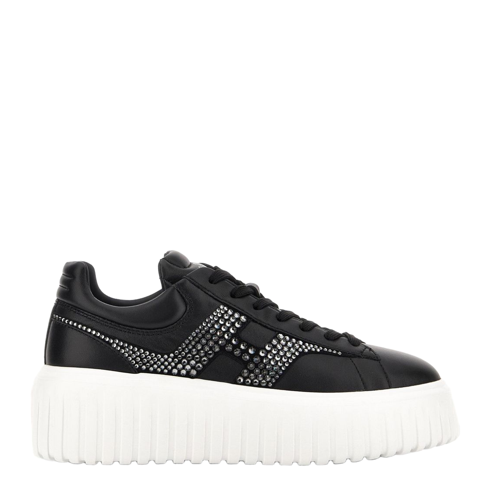 H-Stripes Sneakers Black Silver - Image 1