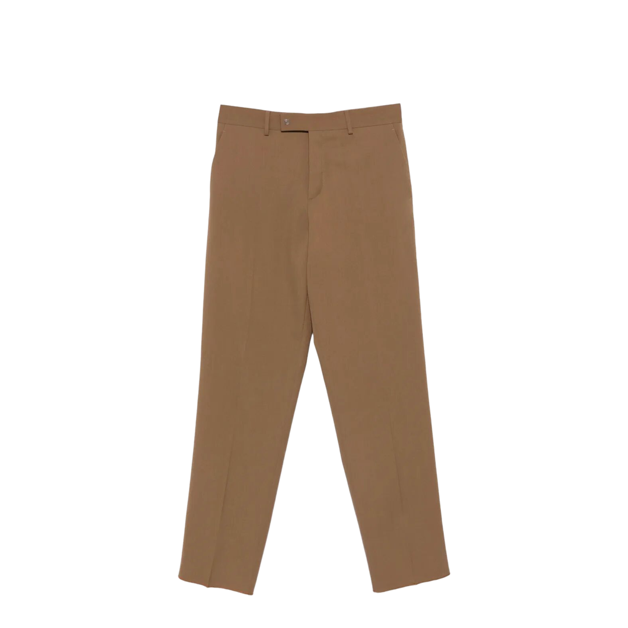 Rust Wool Cigarette Trousers - Image 1