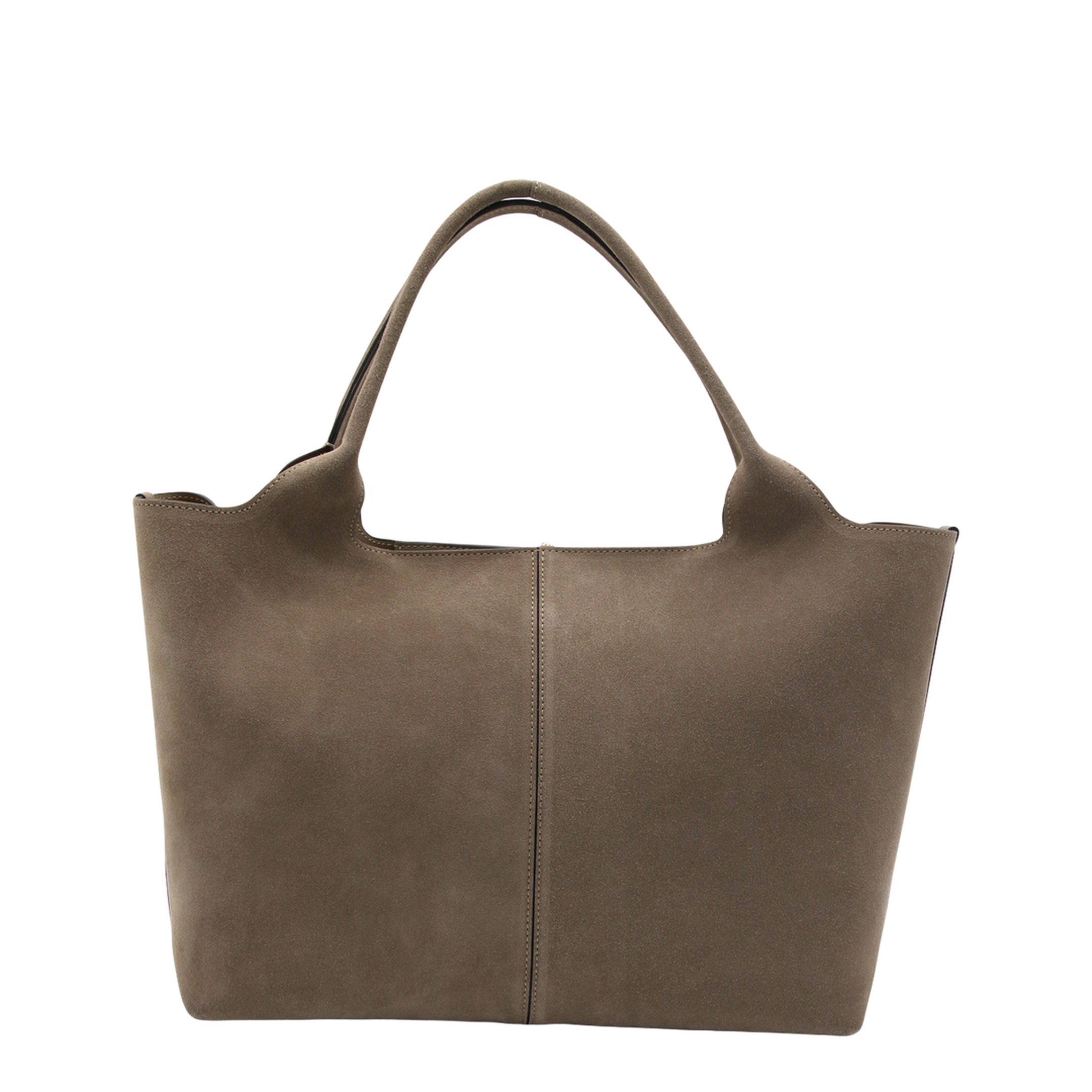 Medium Small Suede Shopping Bag - Beige - Image 6