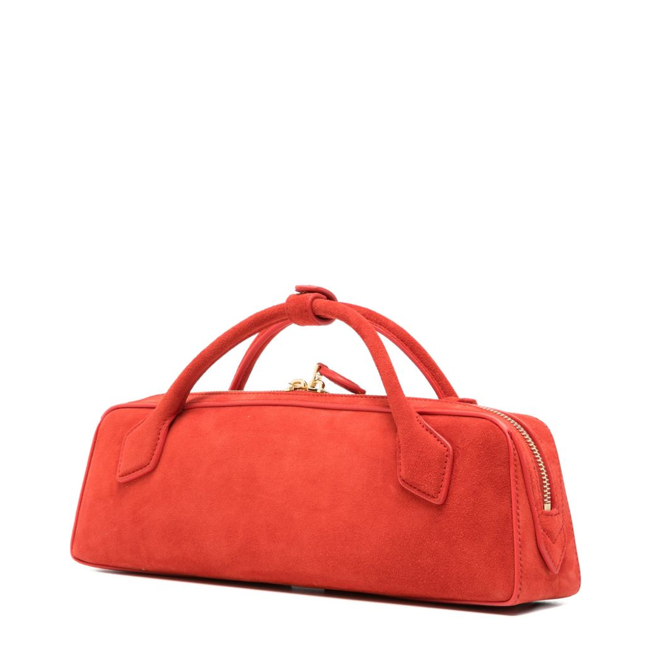Le Teckel Suede Clutch - Garnet Red - Image 3