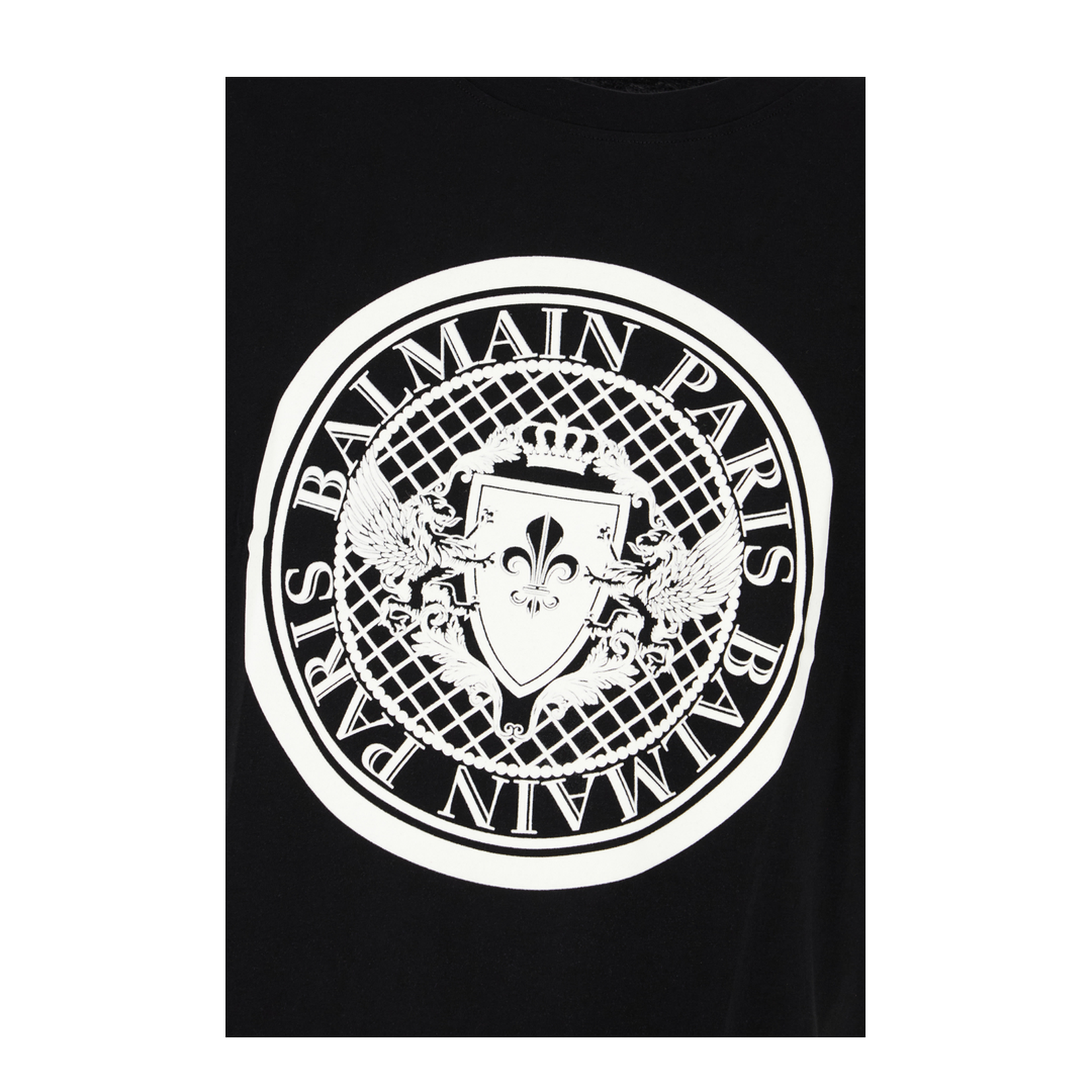 Coin Flock T-Shirt, Regular Fit Black - Image 3