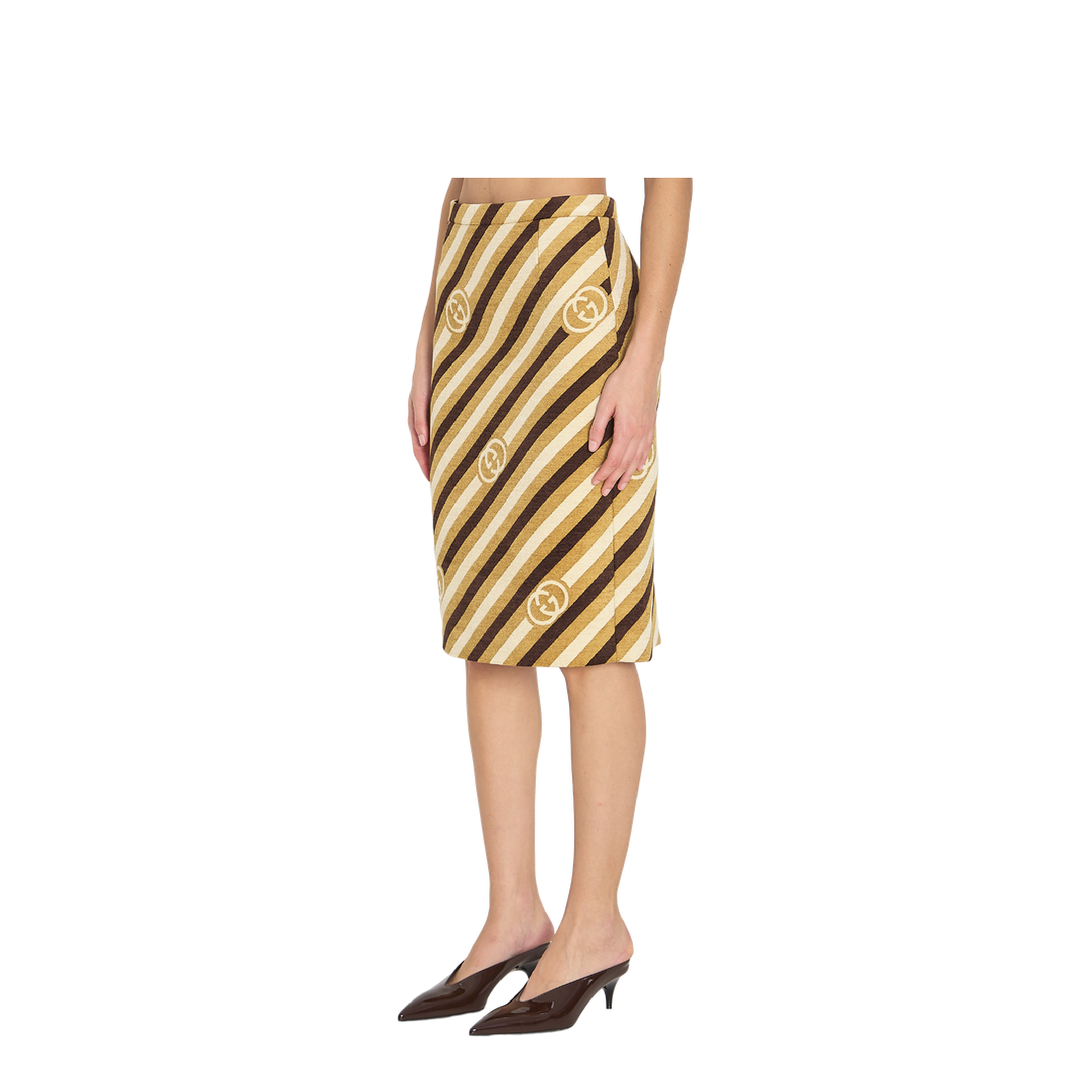 Diagonal GG Longuette Skirt - Image 2